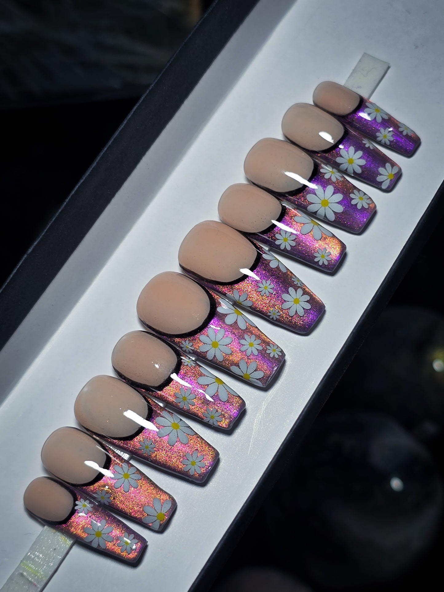 Flower Power Press on Nail set