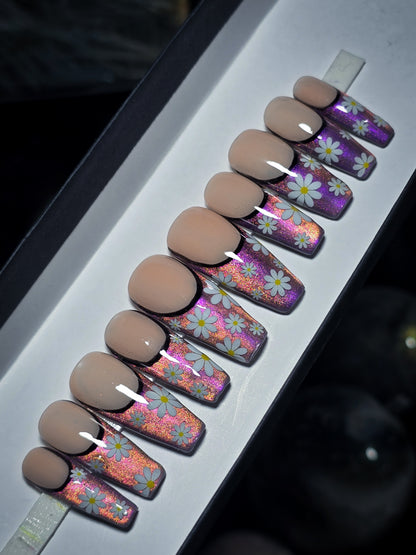 Flower Power Press on Nail set