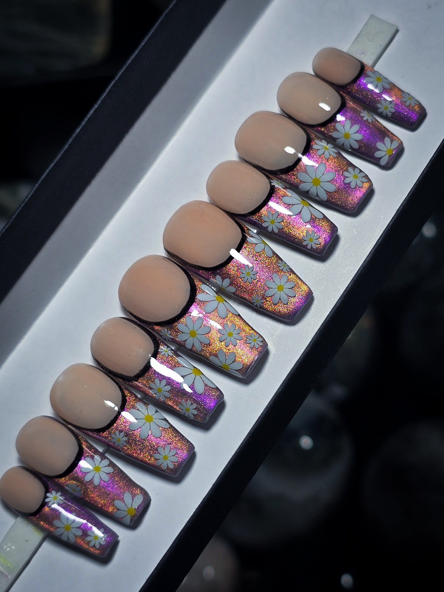 Flower Power Press on Nail set