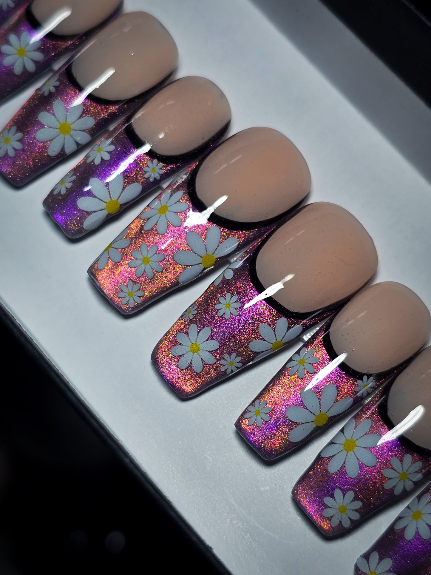 Flower Power Press on Nail set