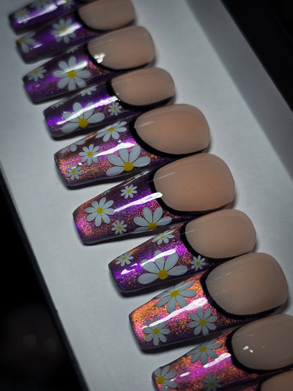 Flower Power Press on Nail set