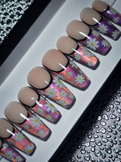 Flower Power Press on Nail set