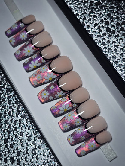 Flower Power Press on Nail set