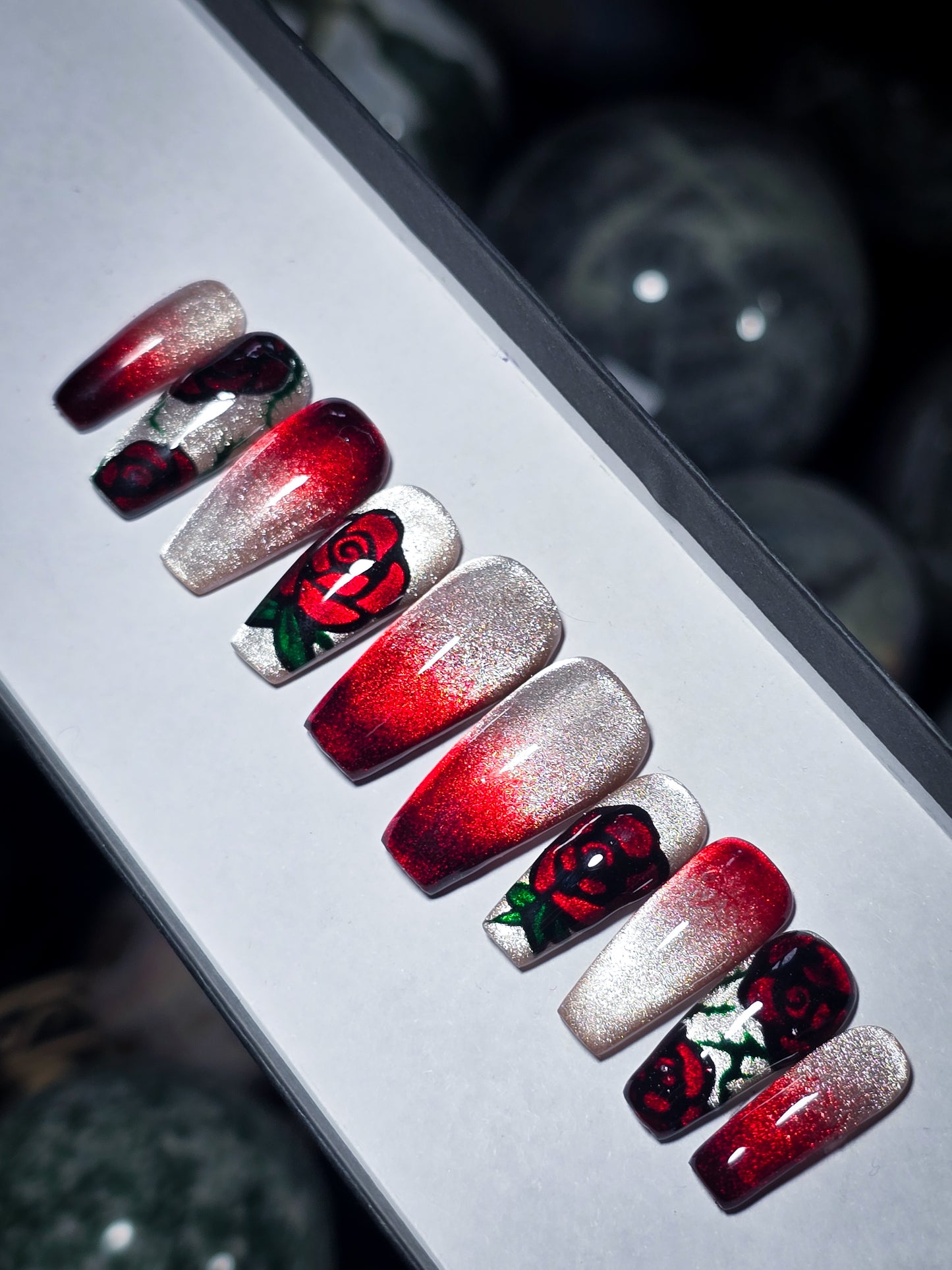 Gilded Rose Press on Nail Set