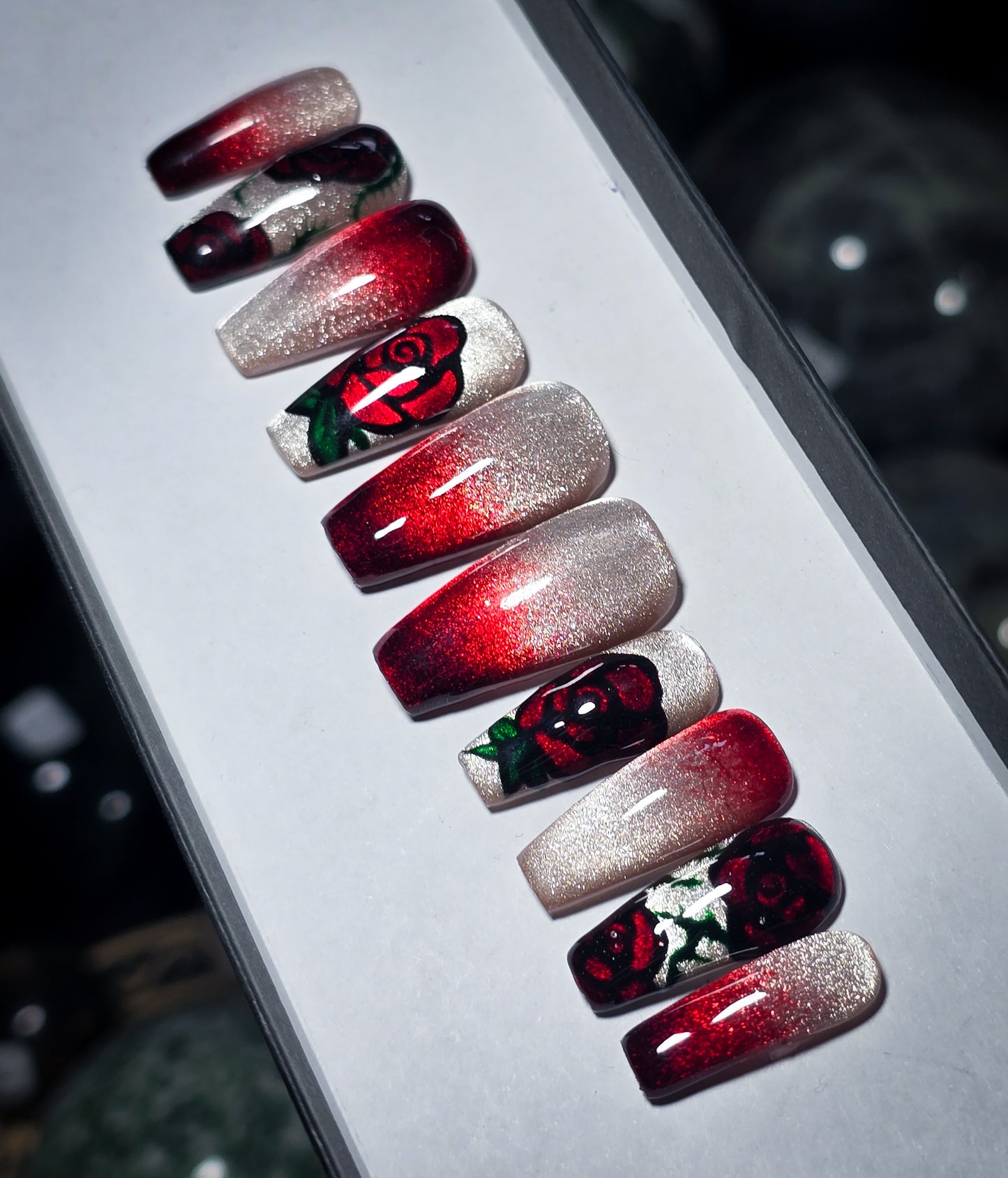 Gilded Rose Press on Nail Set