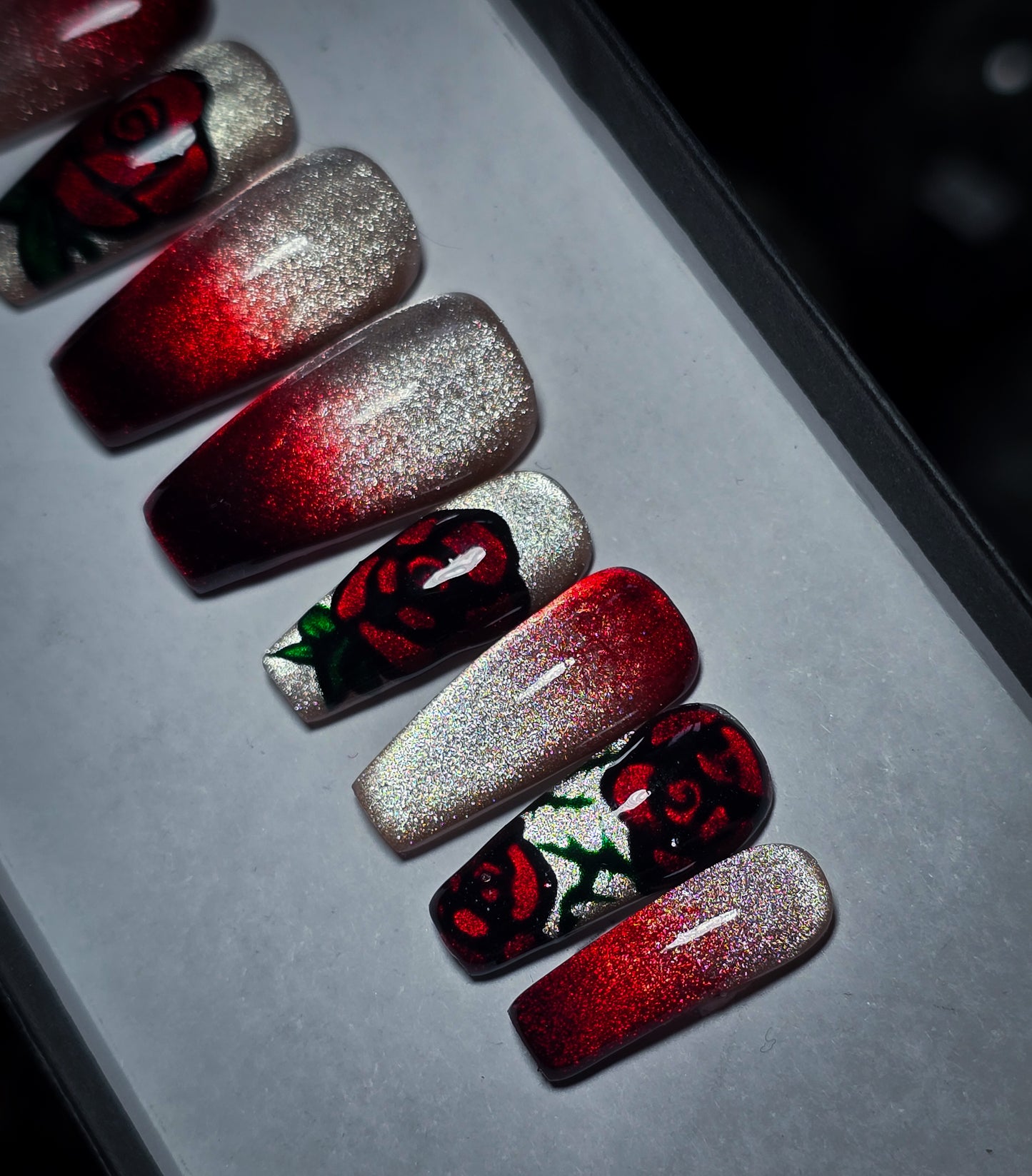 Gilded Rose Press on Nail Set