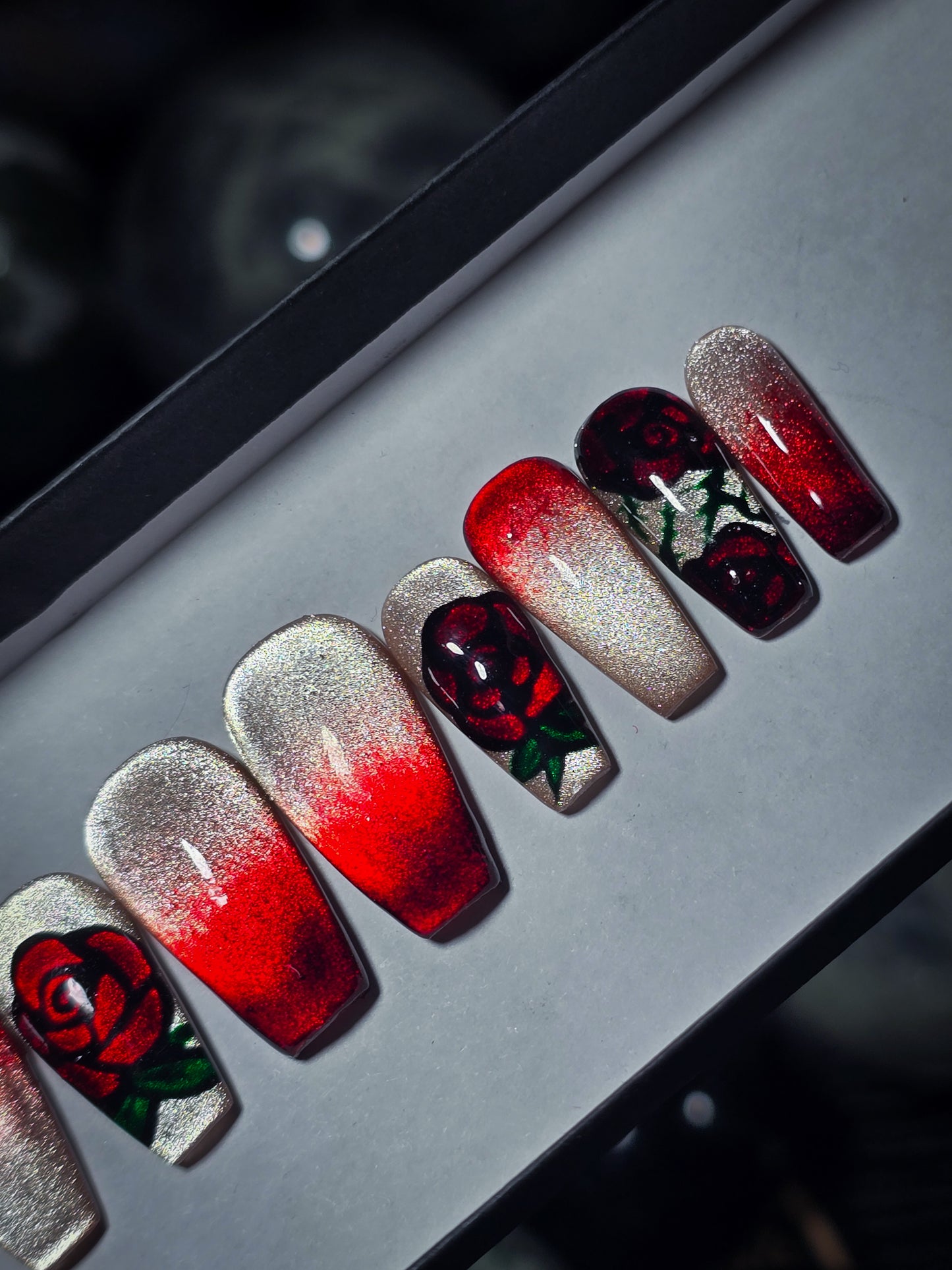 Gilded Rose Press on Nail Set