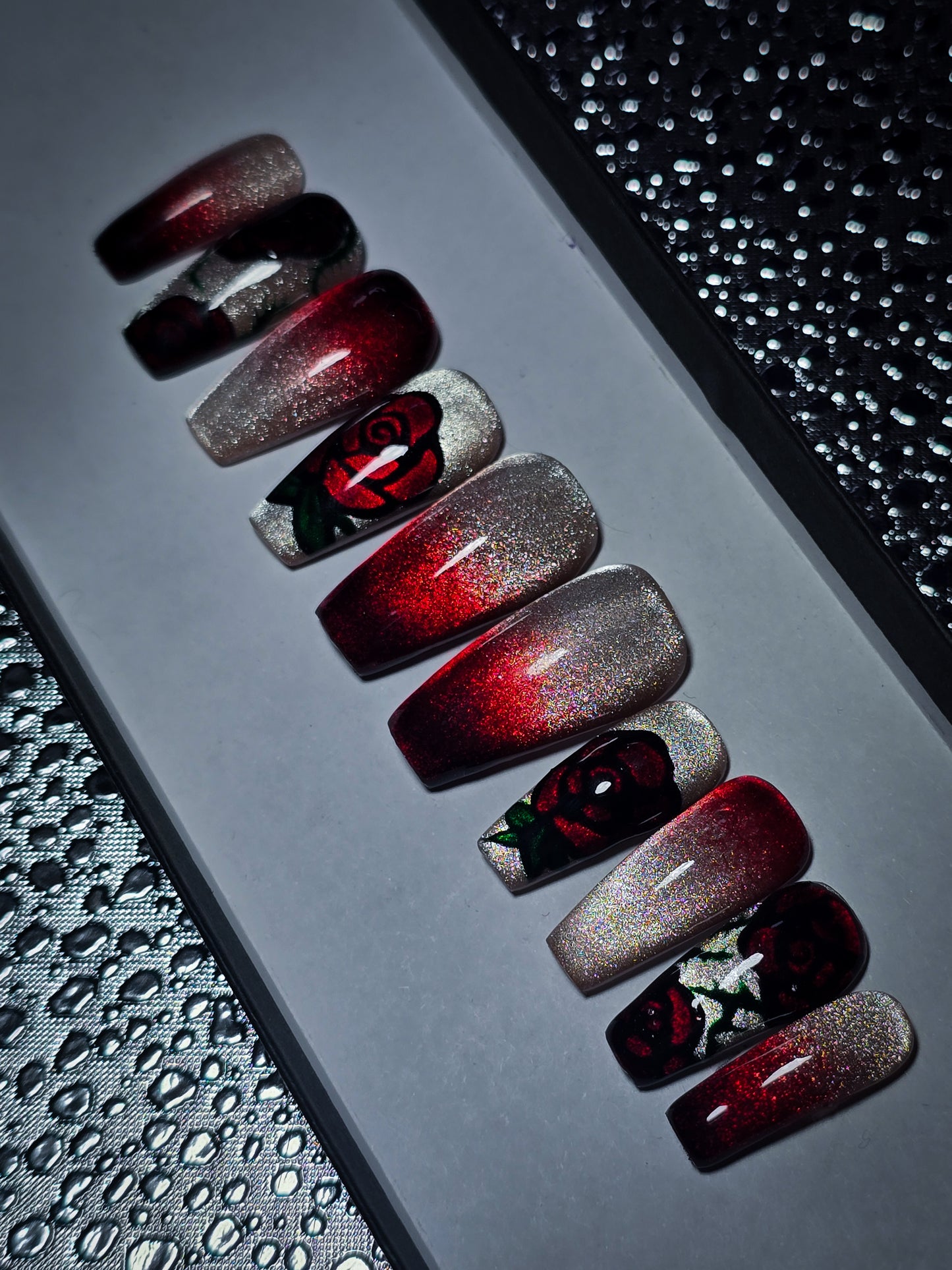 Gilded Rose Press on Nail Set