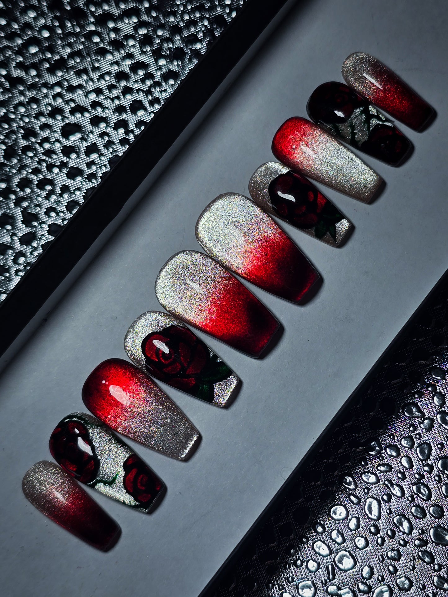 Gilded Rose Press on Nail Set