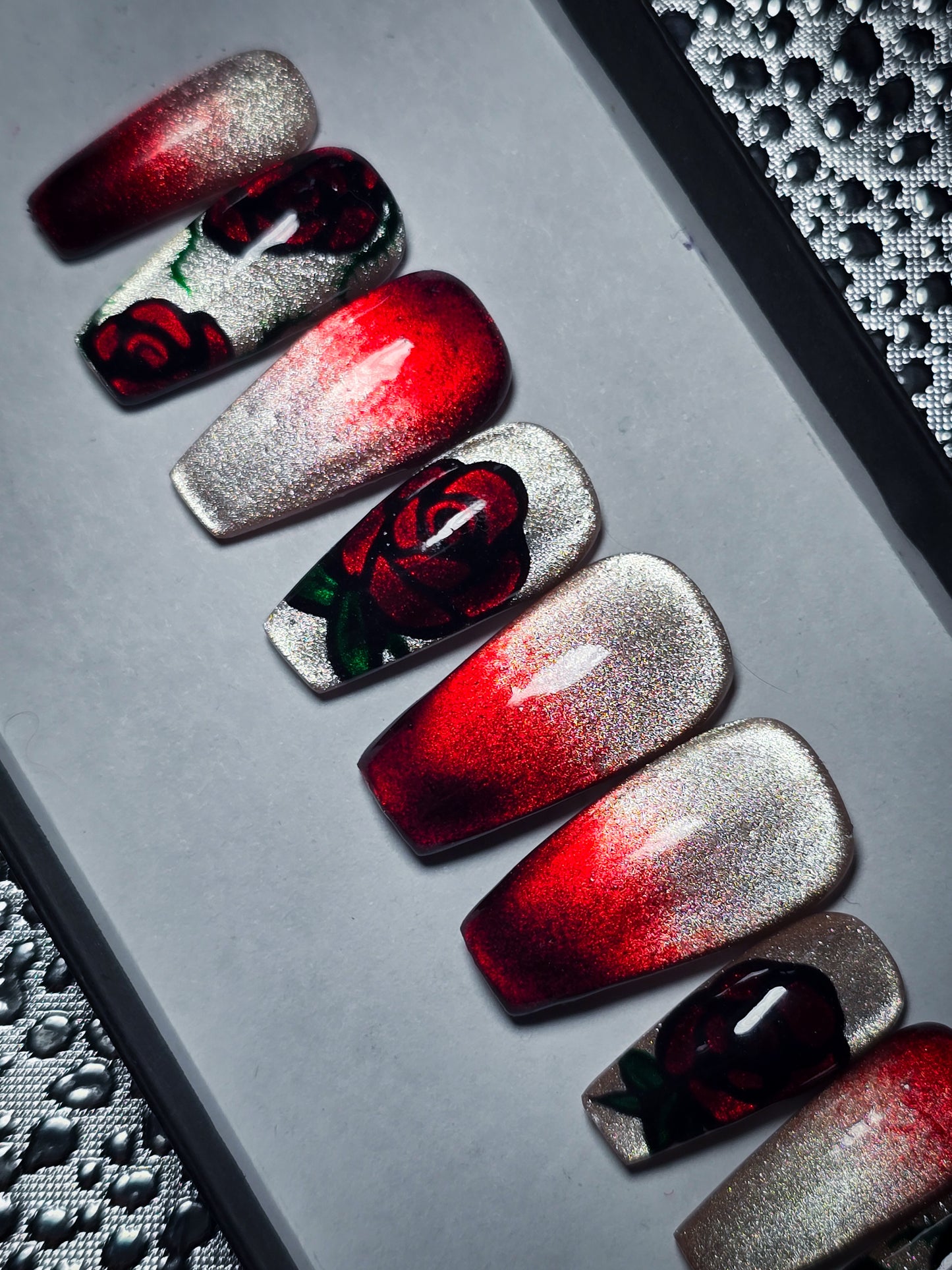 Gilded Rose Press on Nail Set