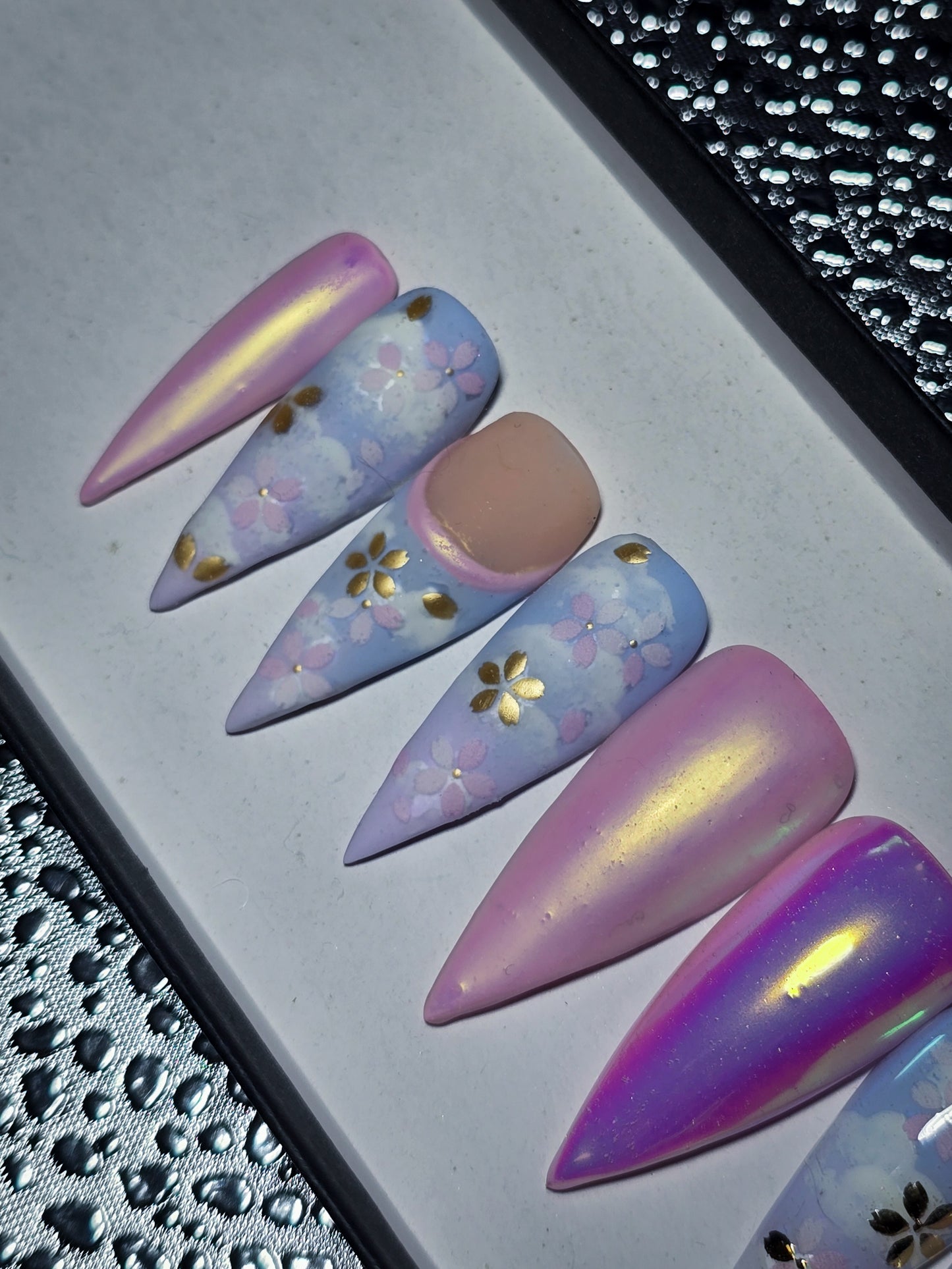 Springtime Serenity Press on Nail Set (you choose matte or glossy)