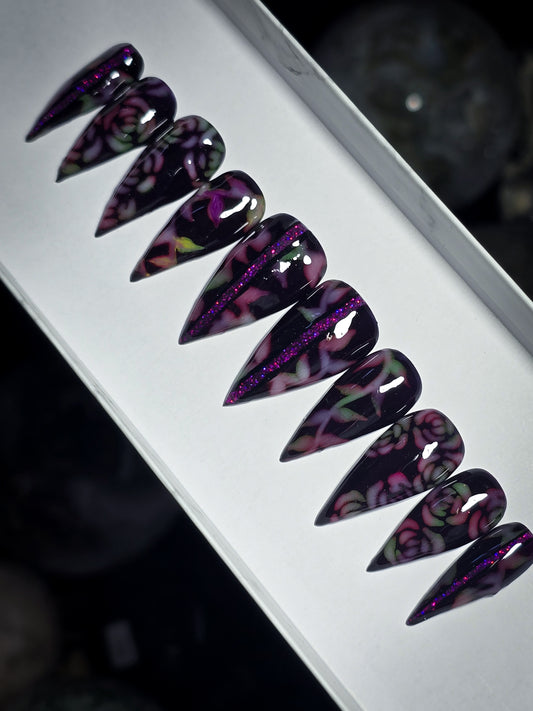 Electric Garden Press on Nail Set