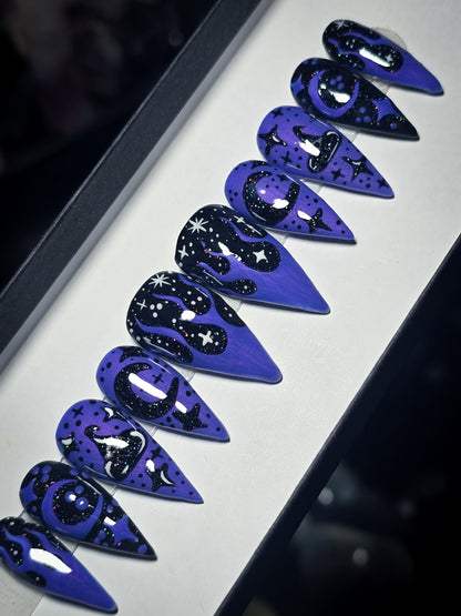 Celestial Shapeshifter (Thermal Reactive) Press on Nail Set