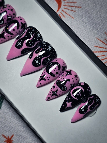 Celestial Shapeshifter (Thermal Reactive) Press on Nail Set