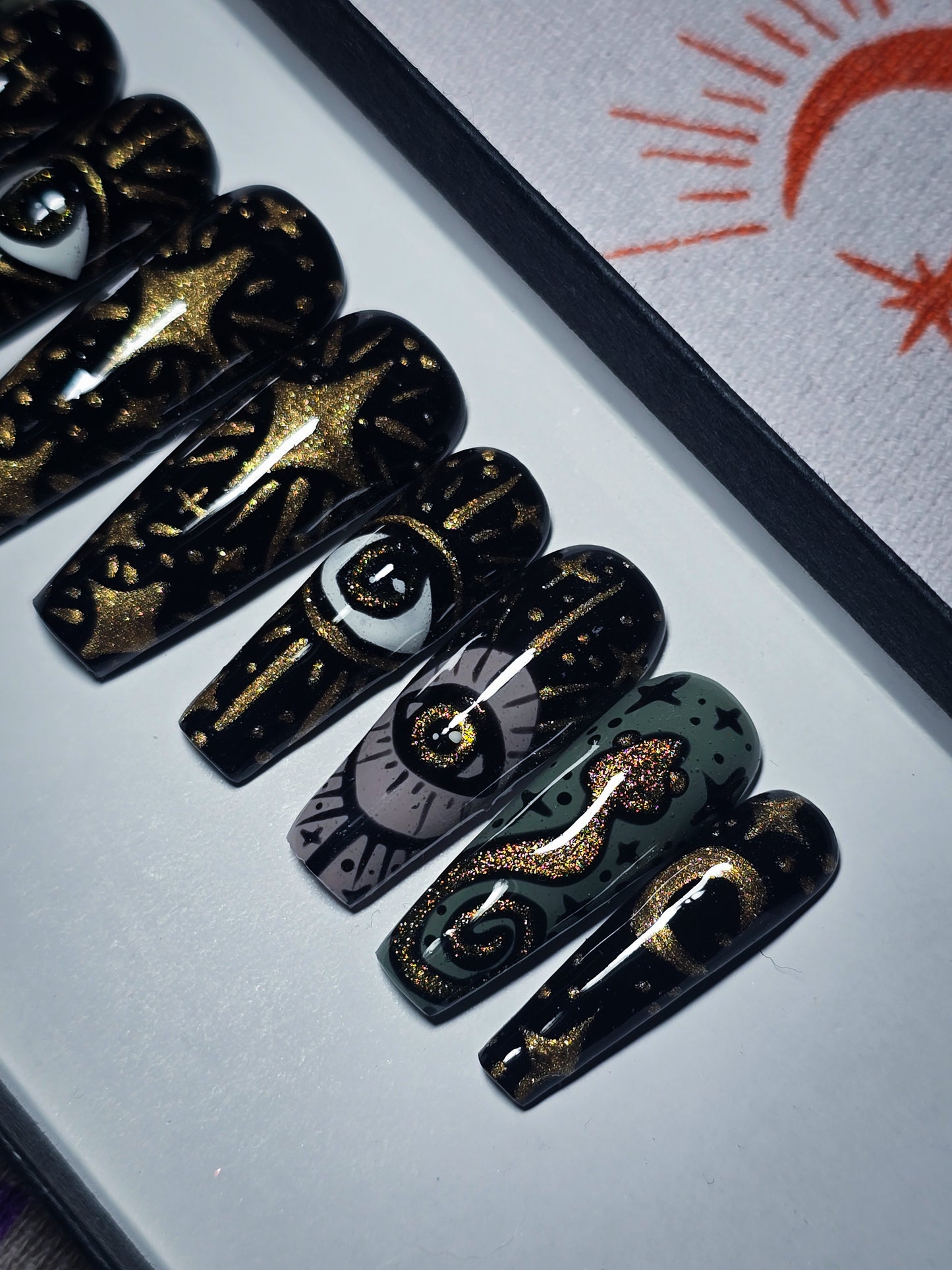 Serpents Fortune Press on Nail Set