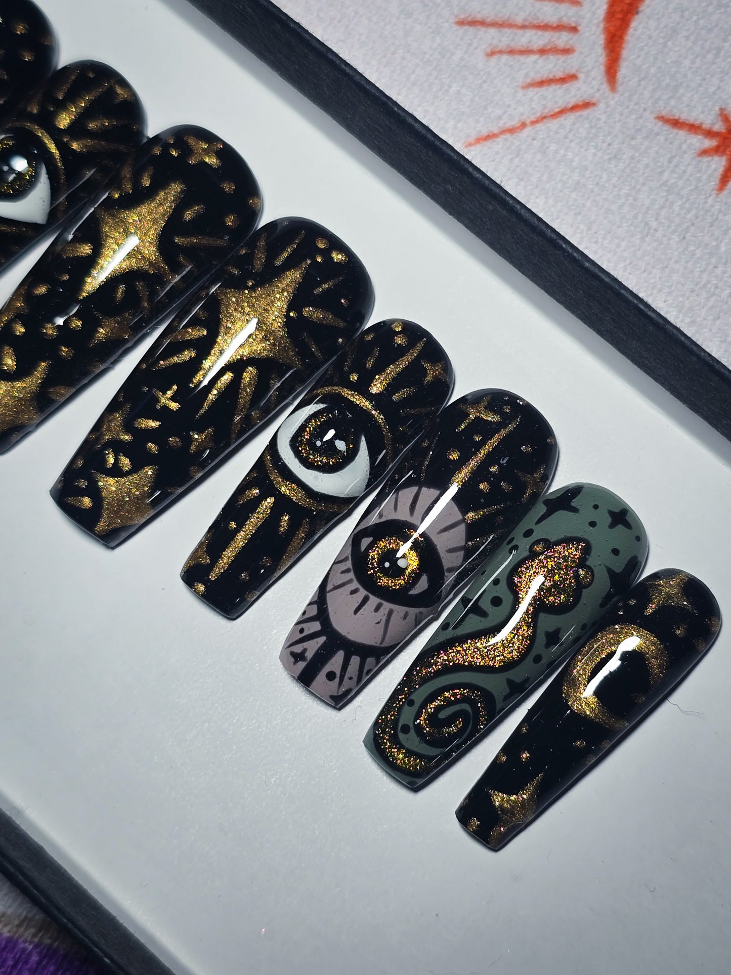 Serpents Fortune Press on Nail Set