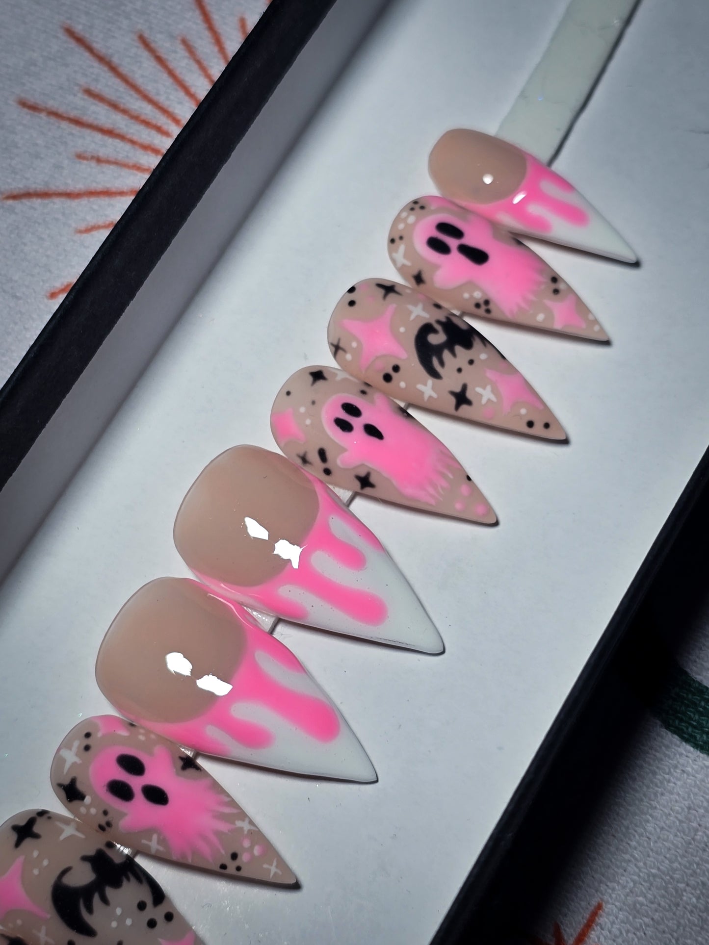 Boo After Dark (Glow in the Dark) Press on Nail Set
