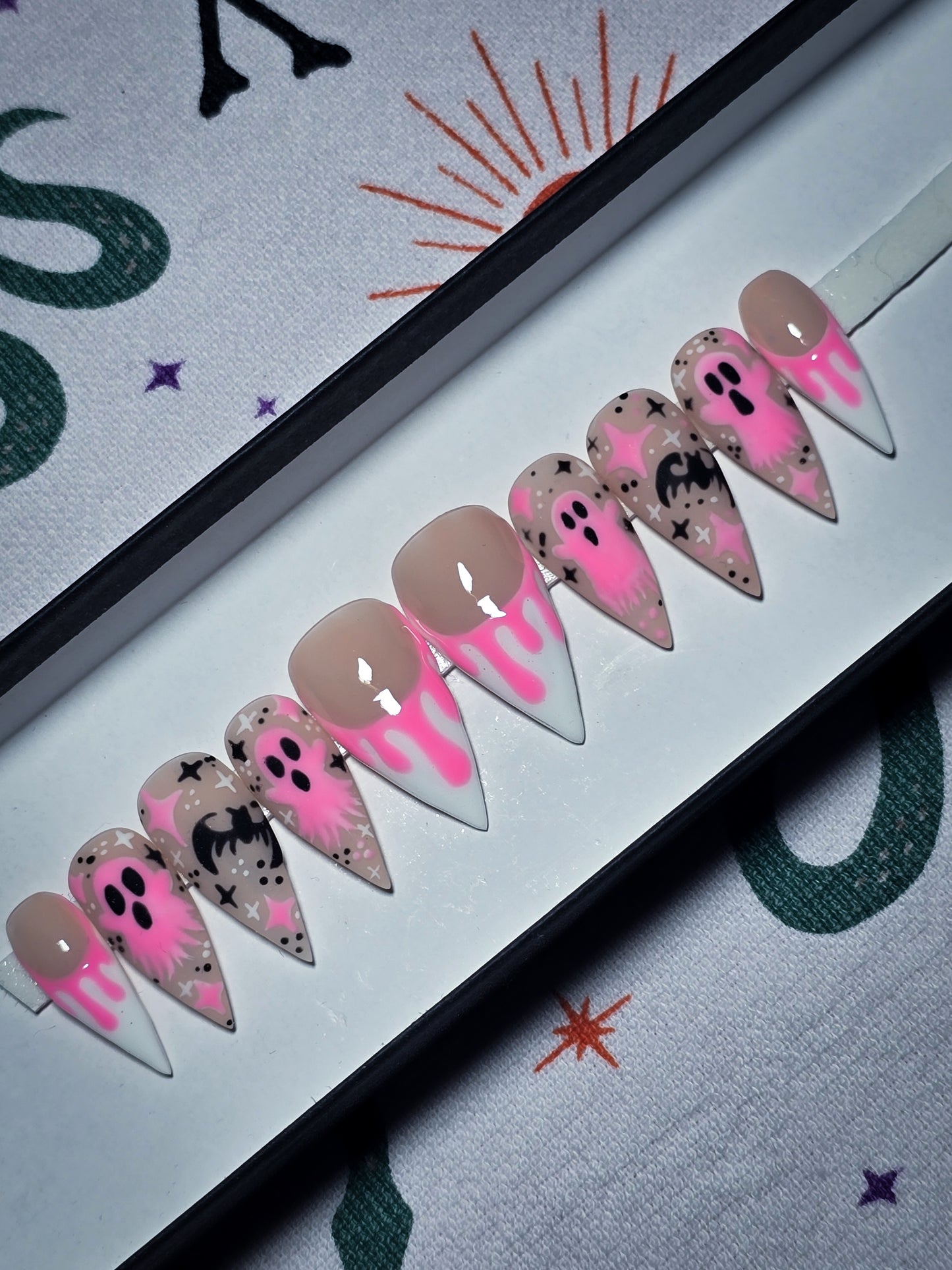 Boo After Dark (Glow in the Dark) Press on Nail Set