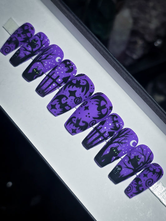 The Witching Grounds (Glow in the Dark) Press on Nail Set