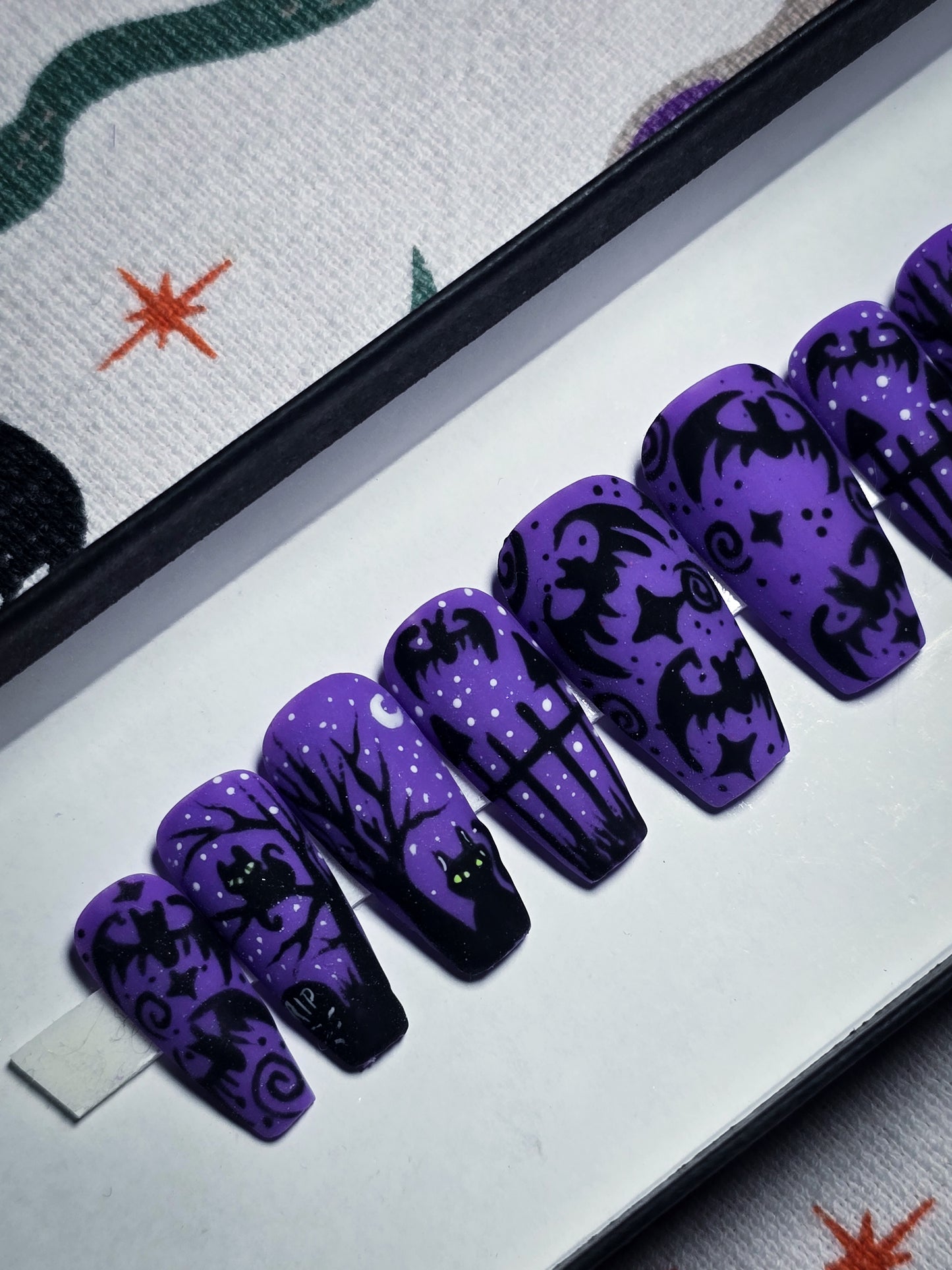 The Witching Grounds (Glow in the Dark) Press on Nail Set
