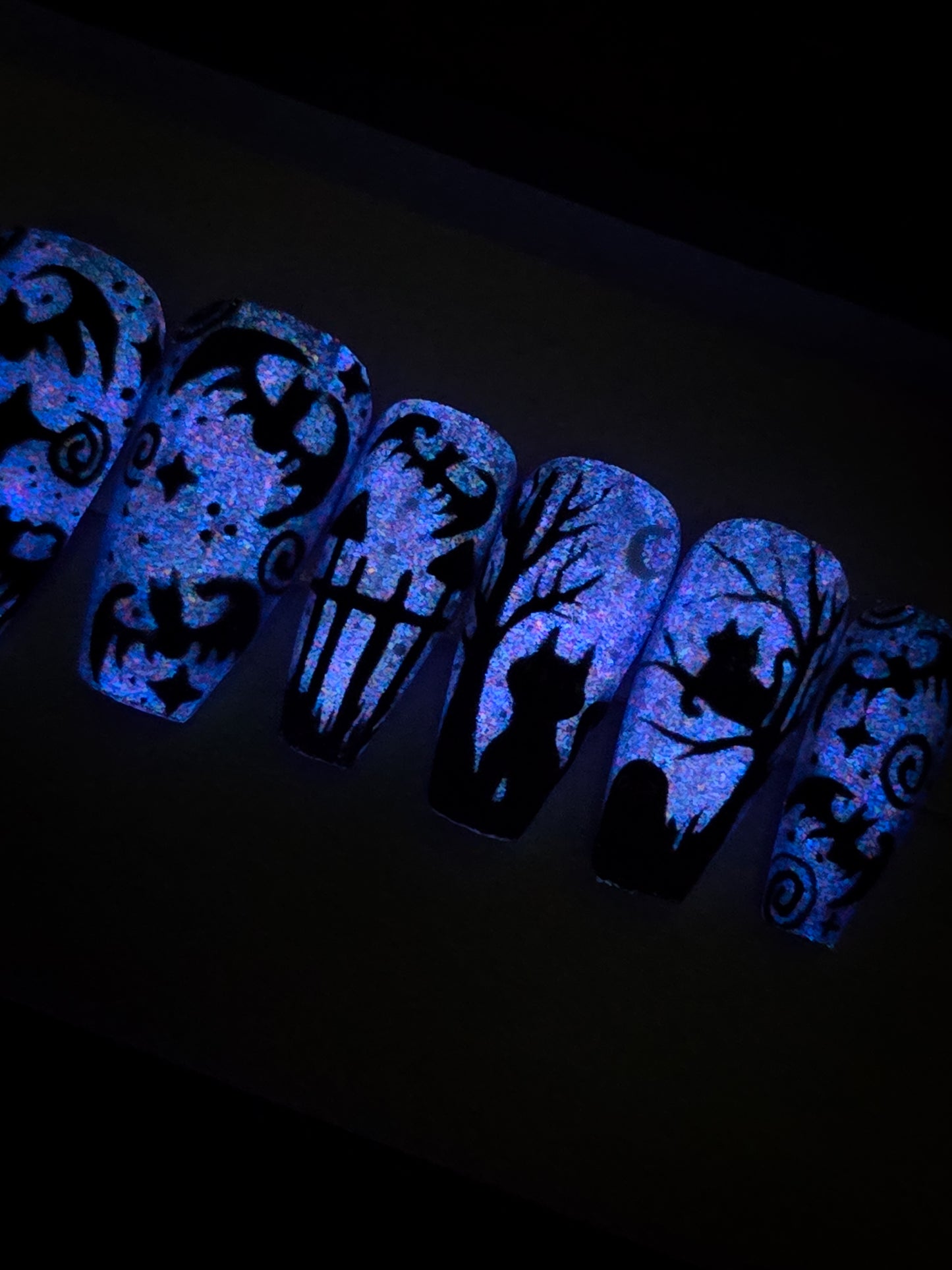 The Witching Grounds (Glow in the Dark) Press on Nail Set