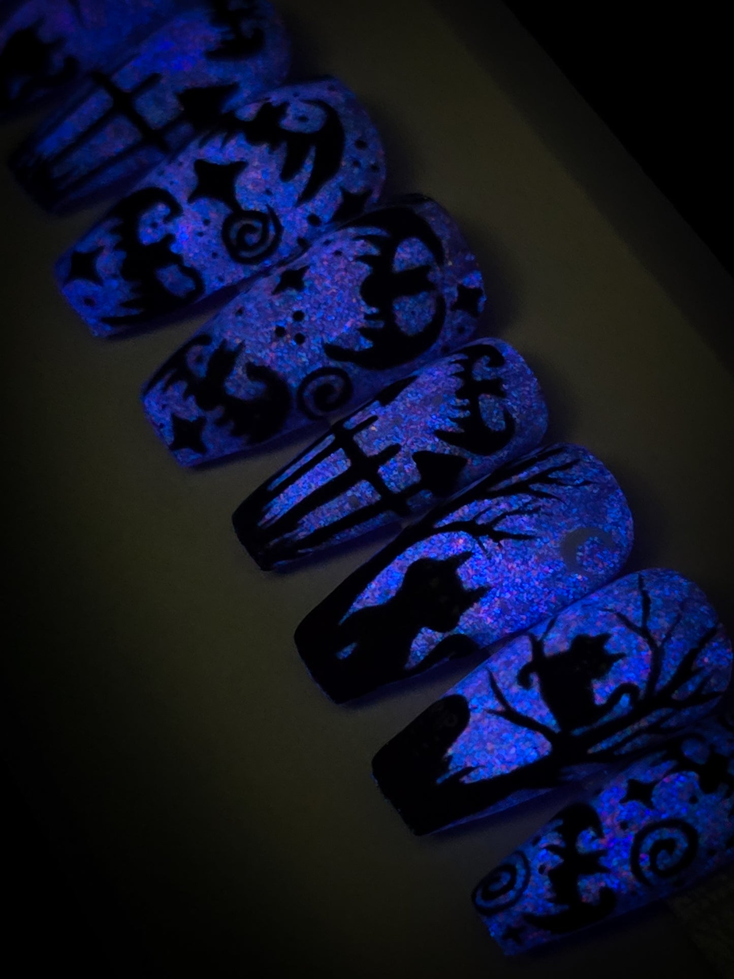 The Witching Grounds (Glow in the Dark) Press on Nail Set