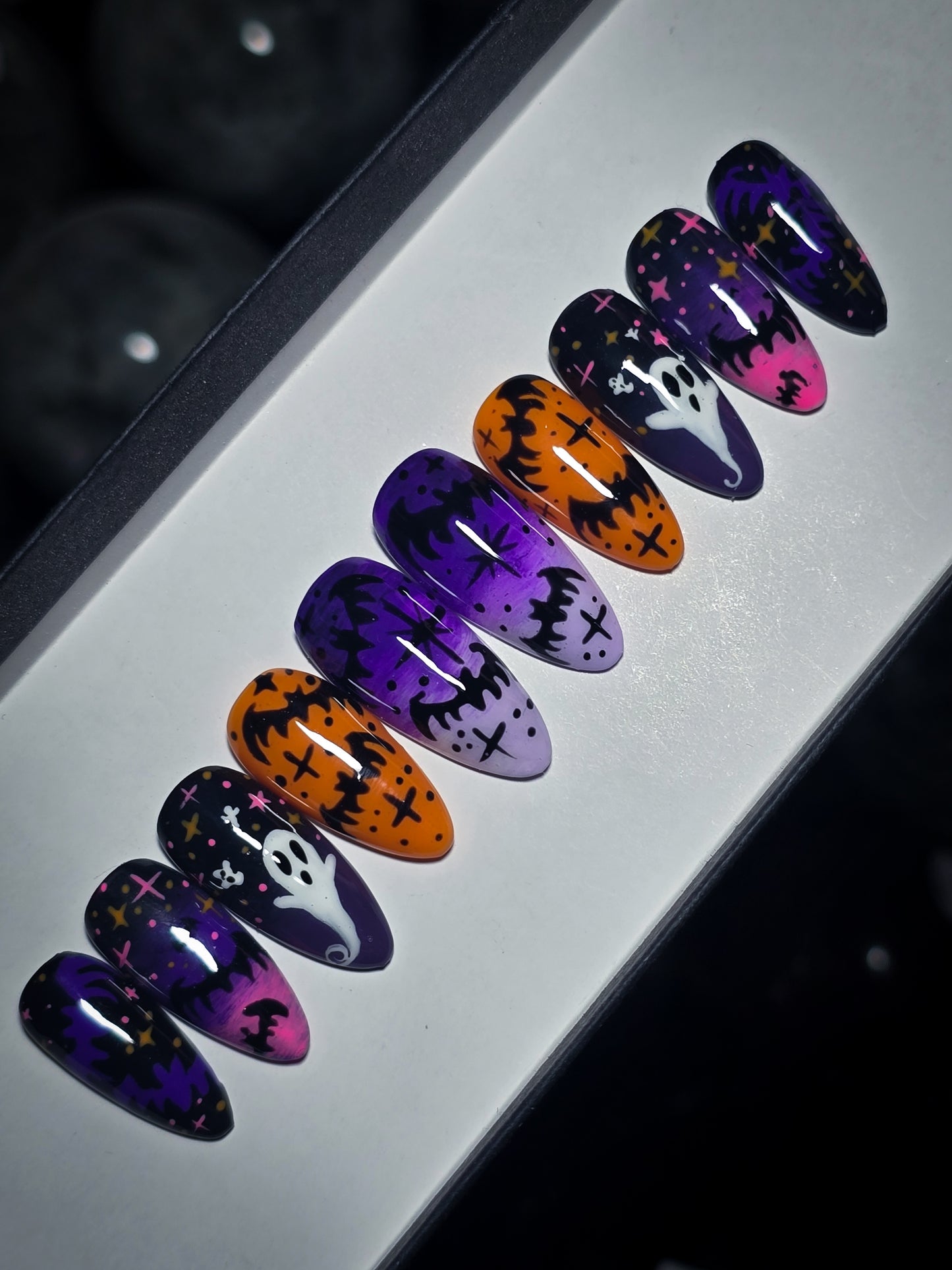 Flights of Fright Press on Nail Set
