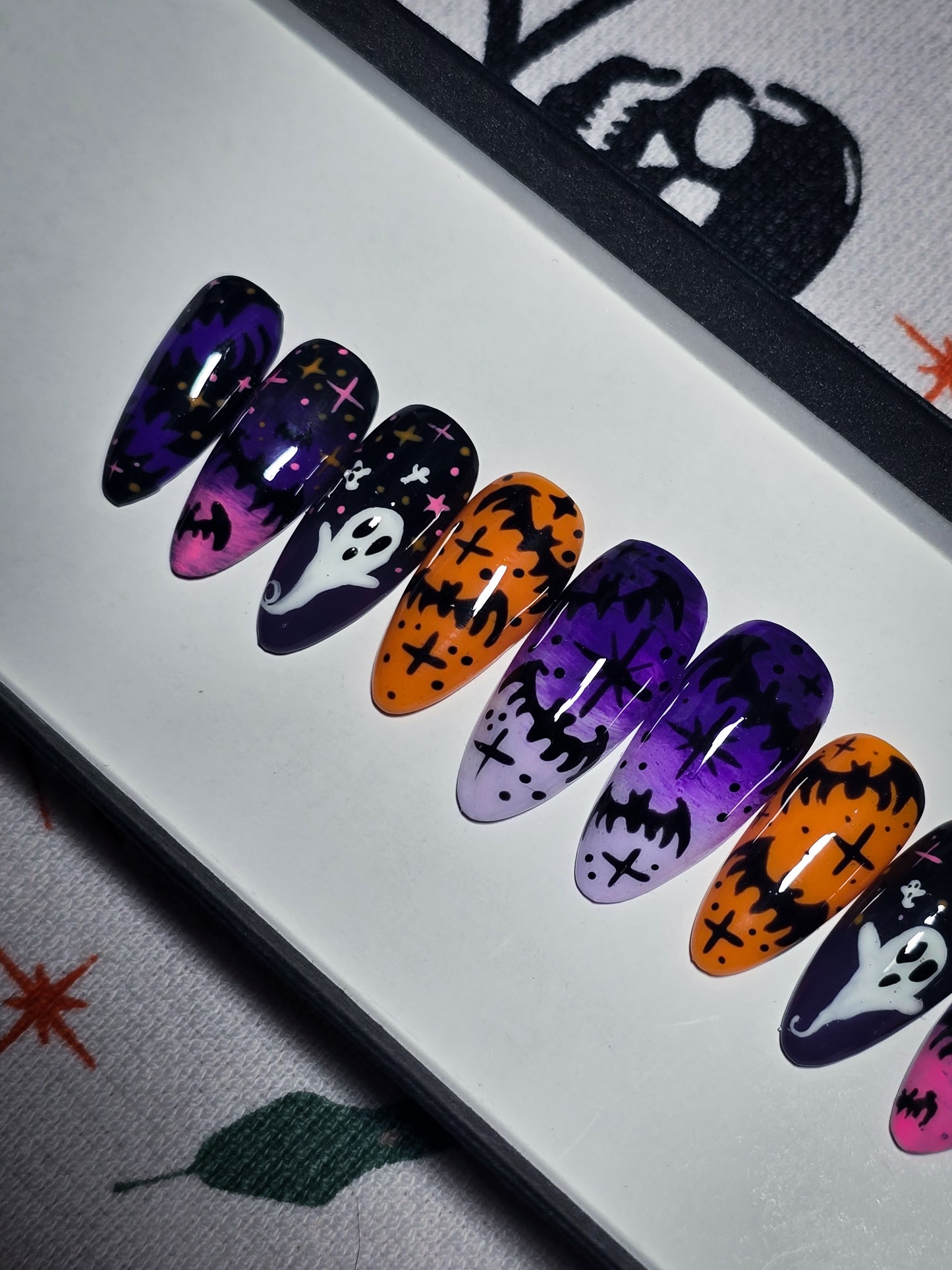 Flights of Fright Press on Nail Set