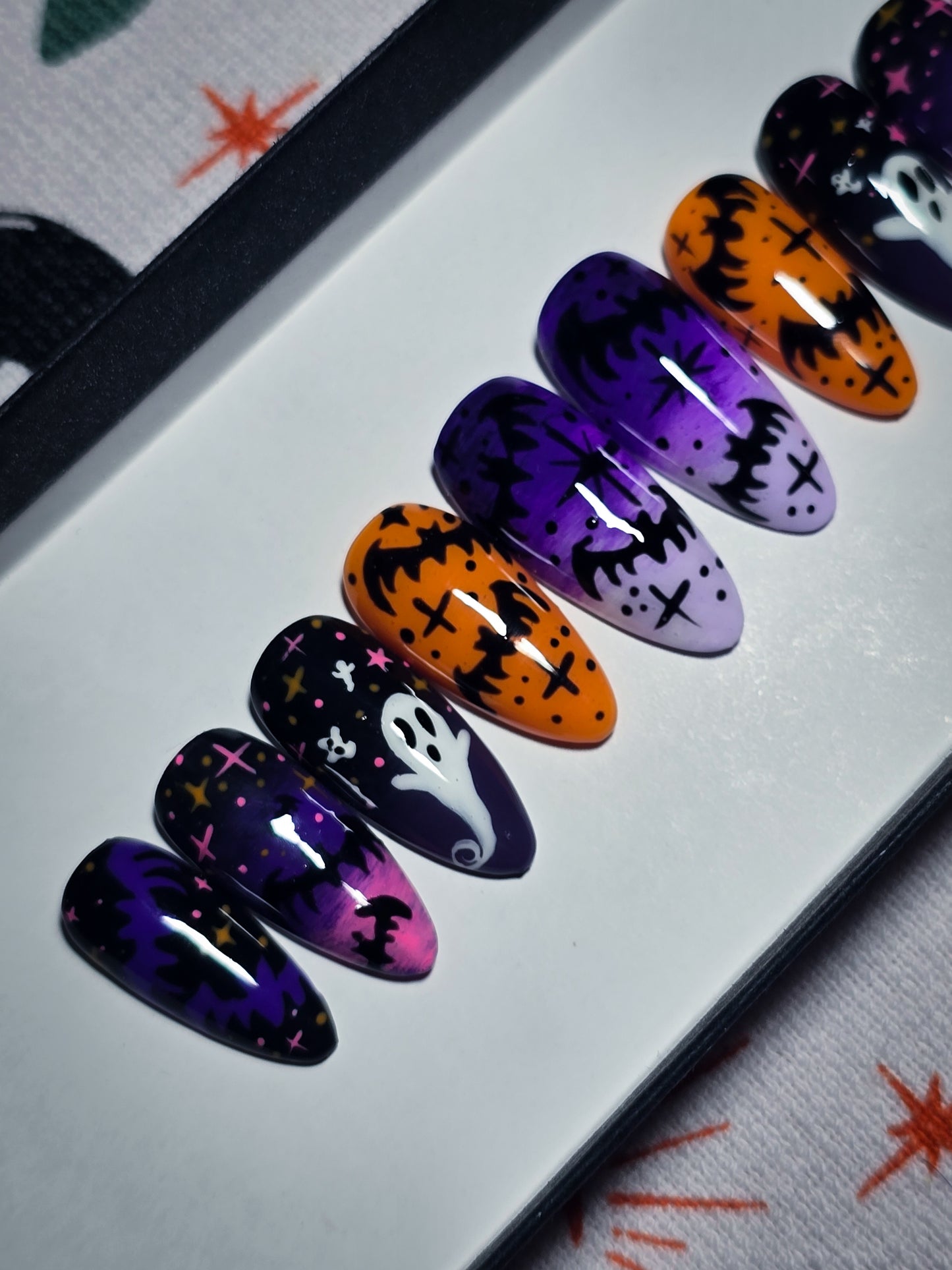 Flights of Fright Press on Nail Set
