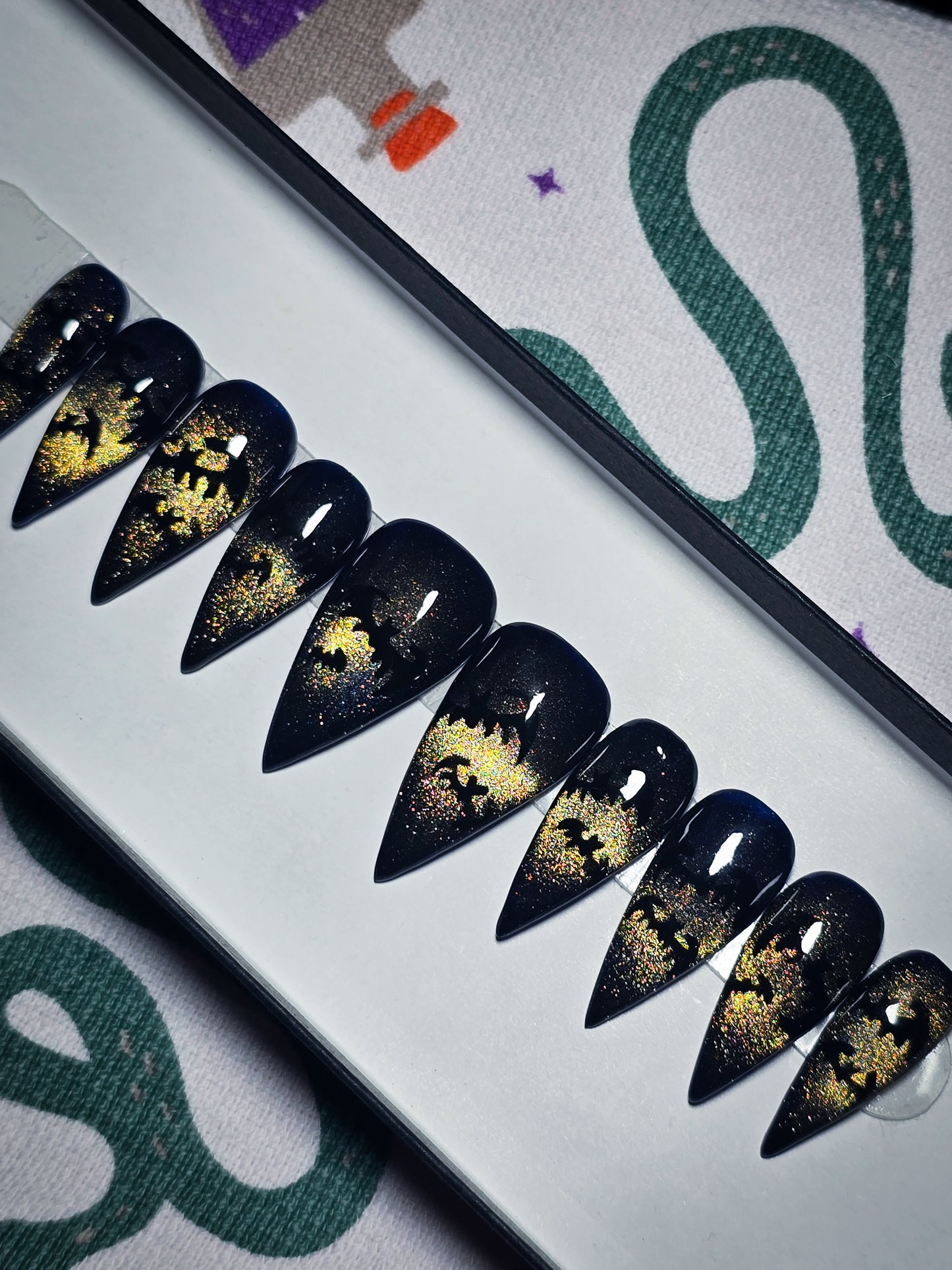 Night Flight Press on Nail Set