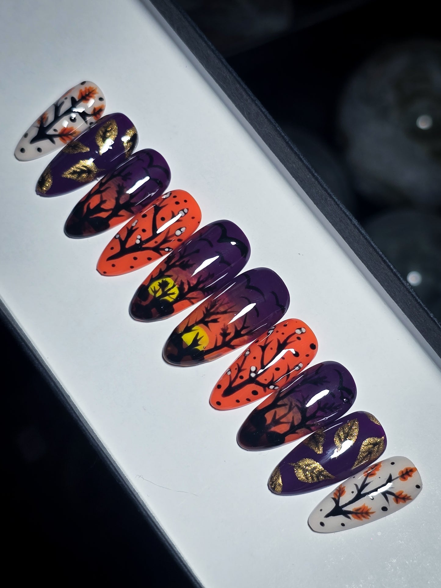 October Twilight Press on Nail Set