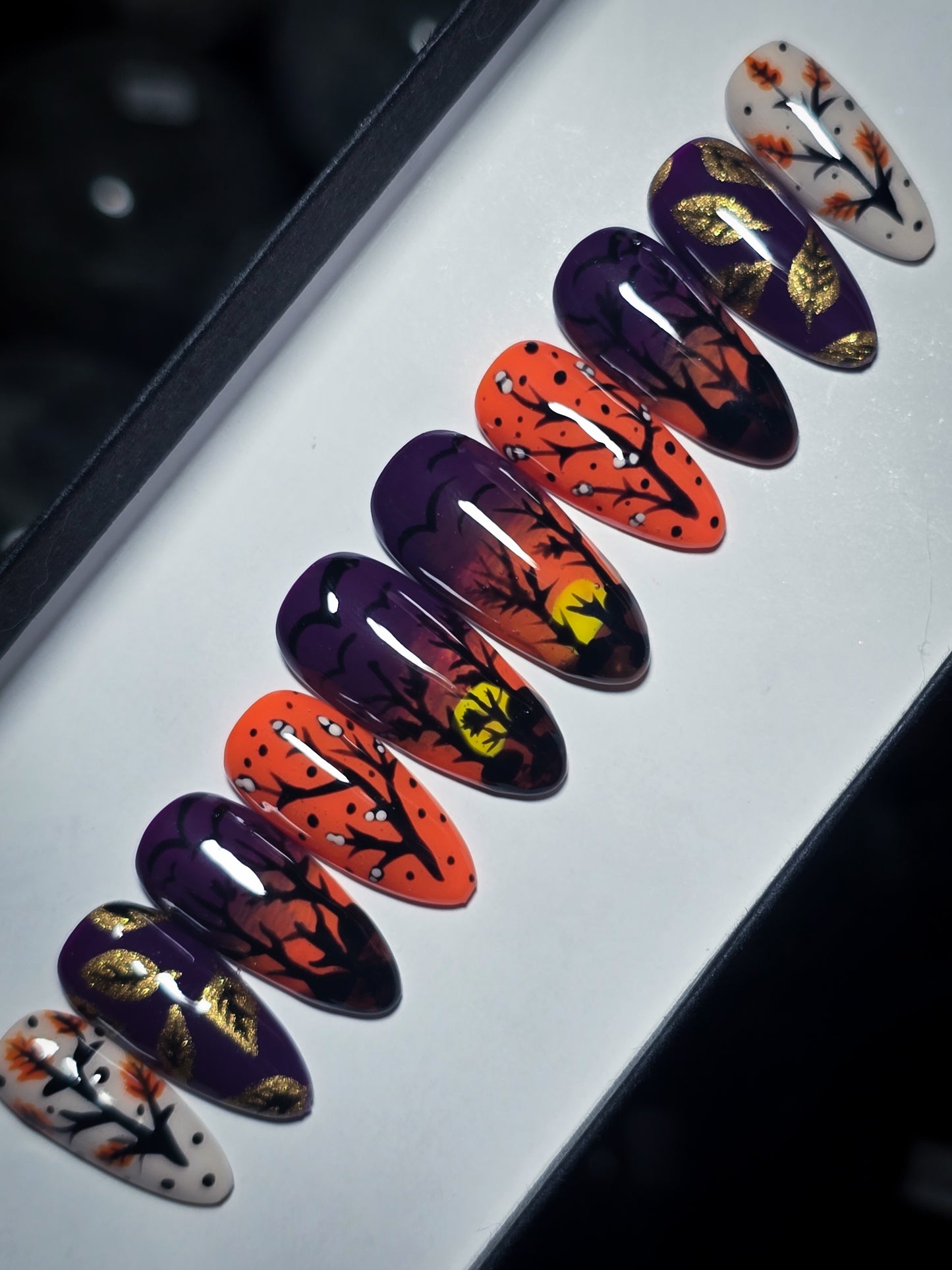 October Twilight Press on Nail Set
