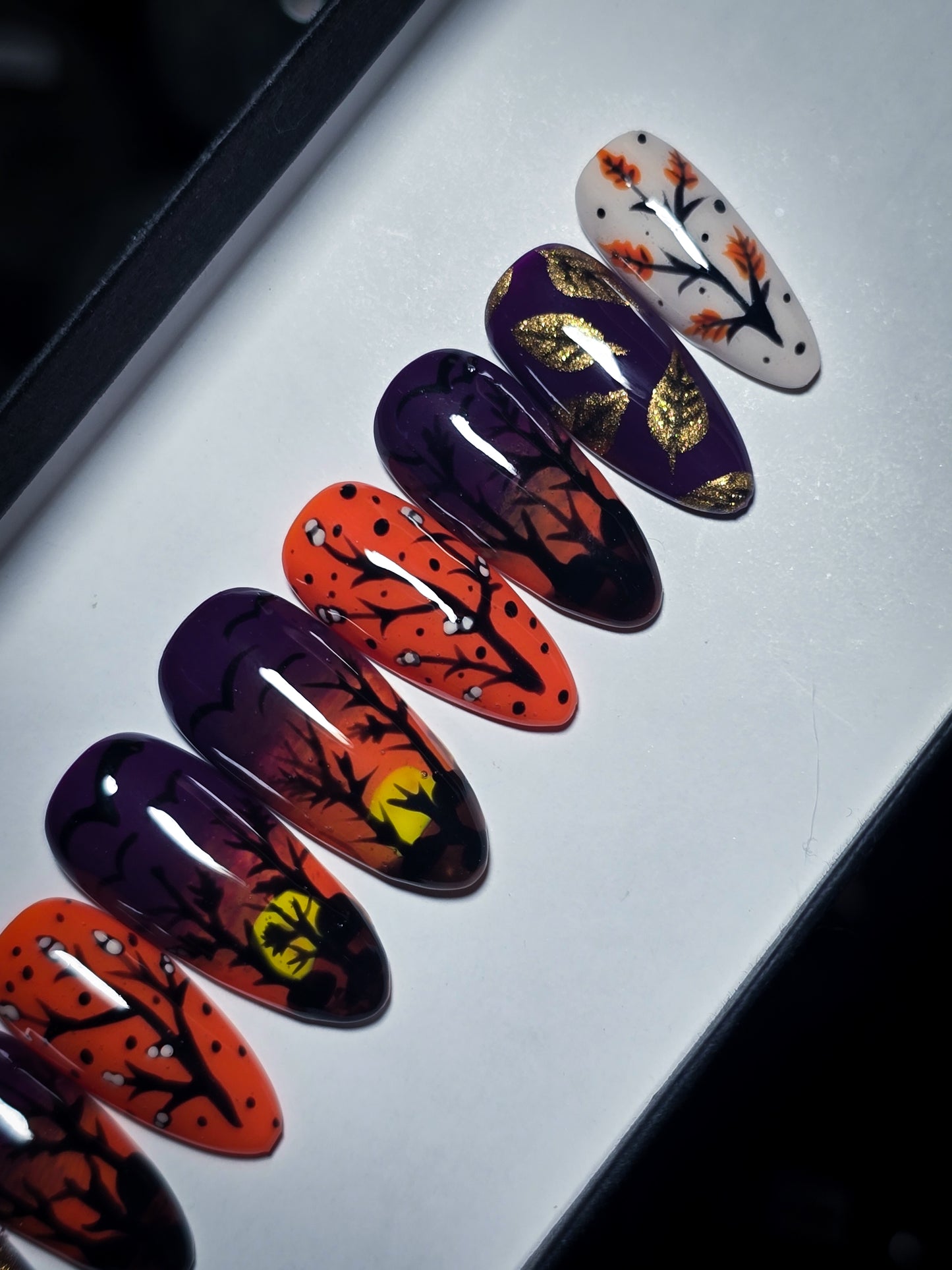 October Twilight Press on Nail Set
