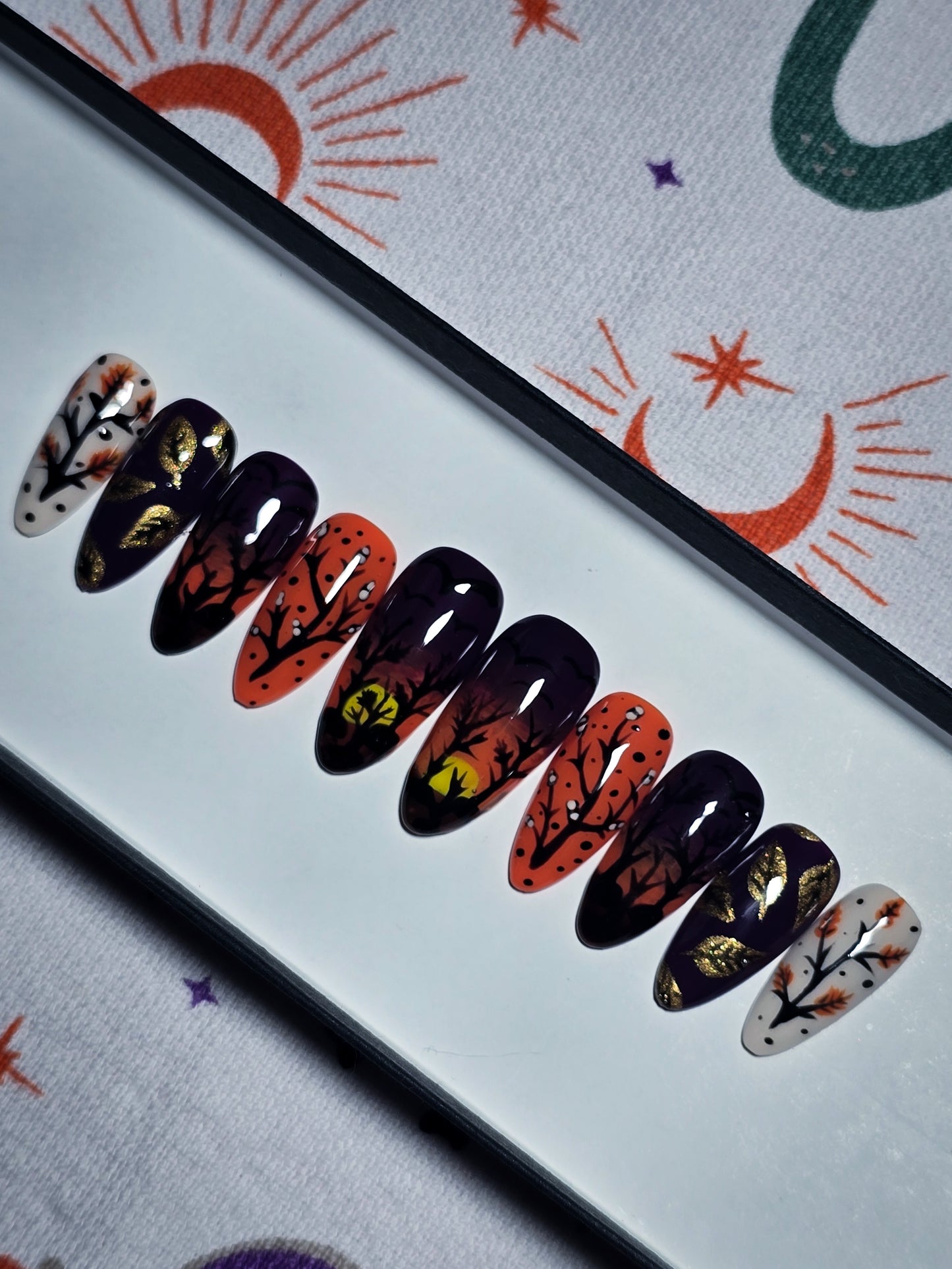 October Twilight Press on Nail Set