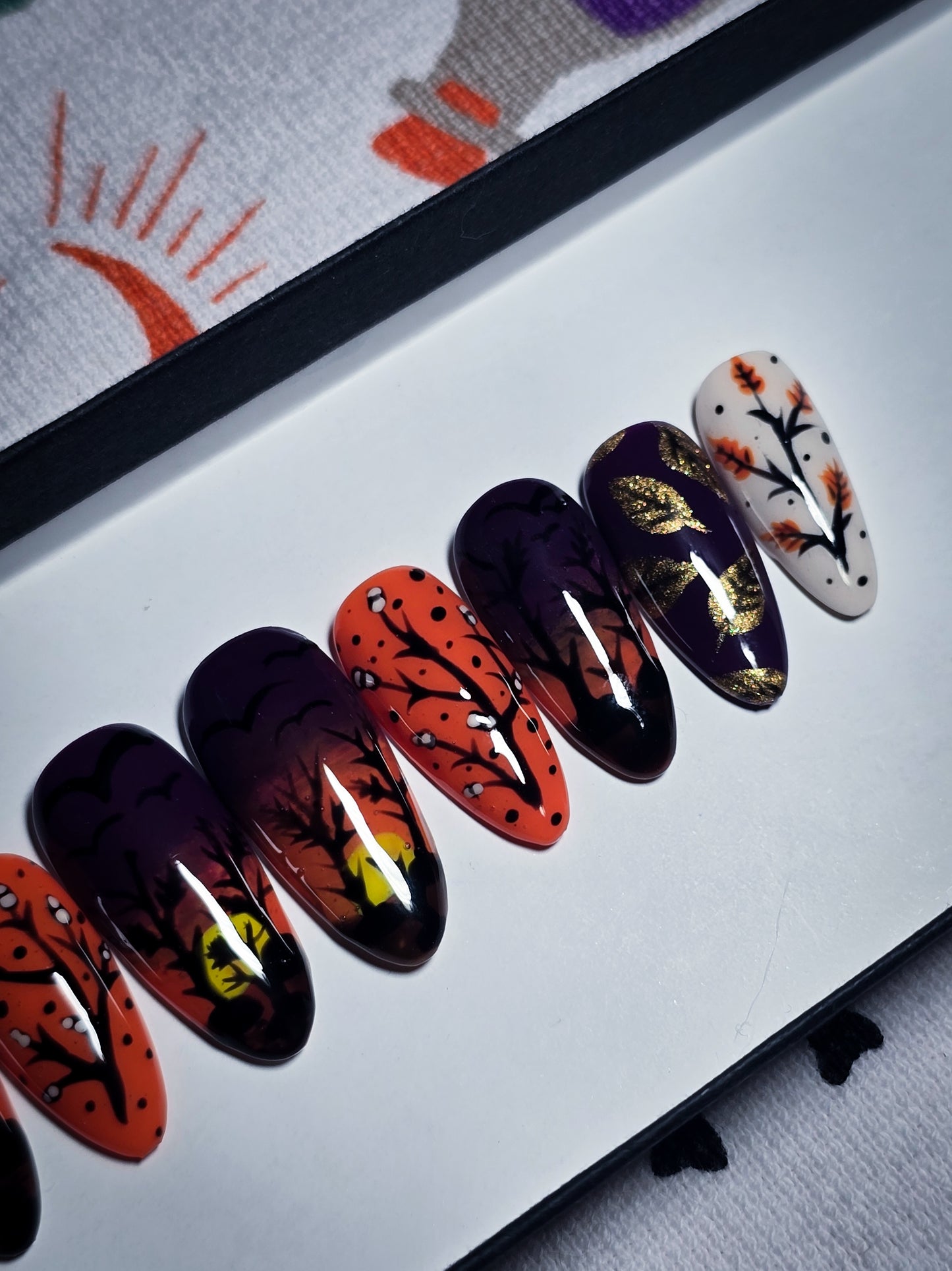 October Twilight Press on Nail Set