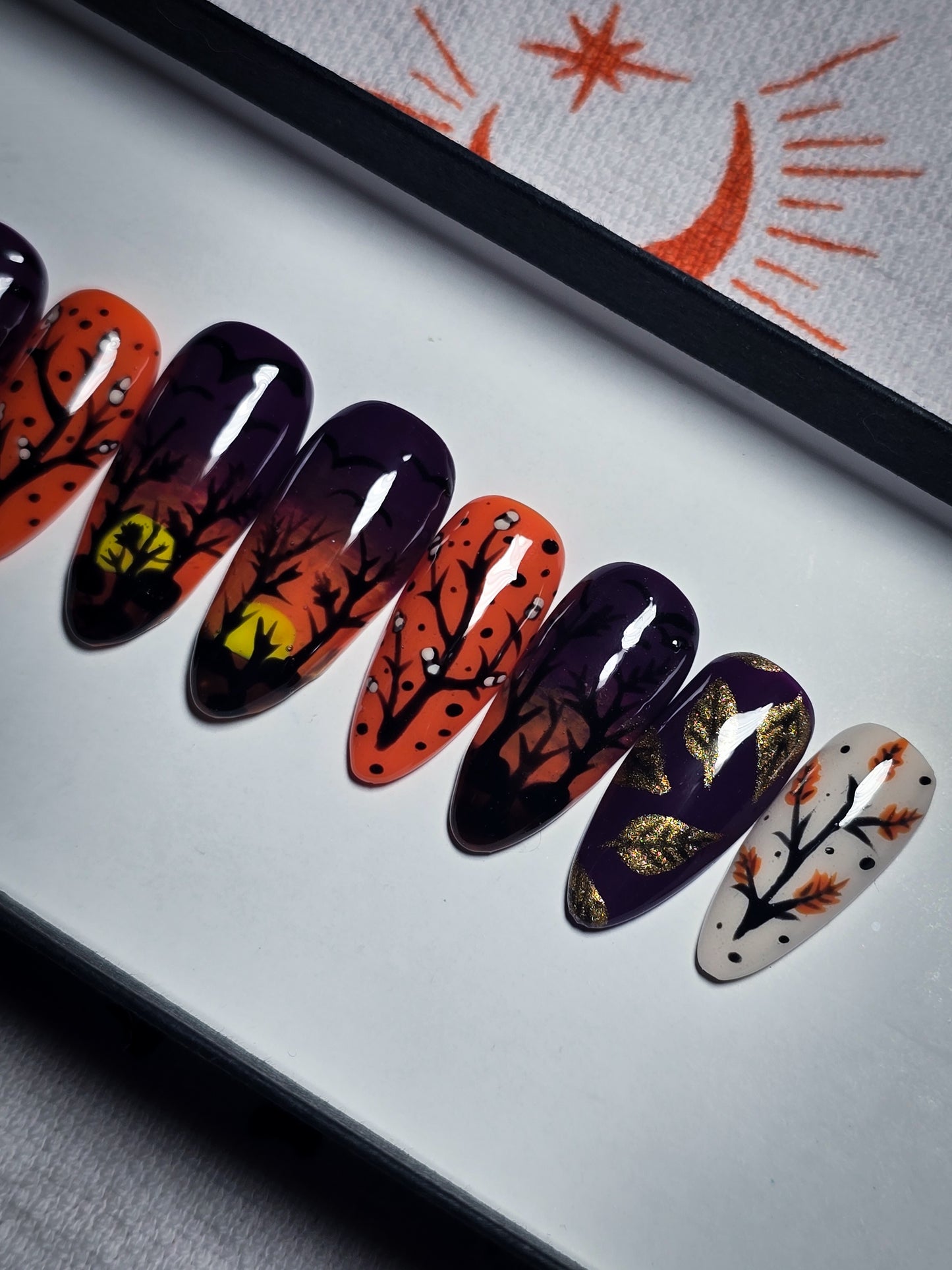 October Twilight Press on Nail Set