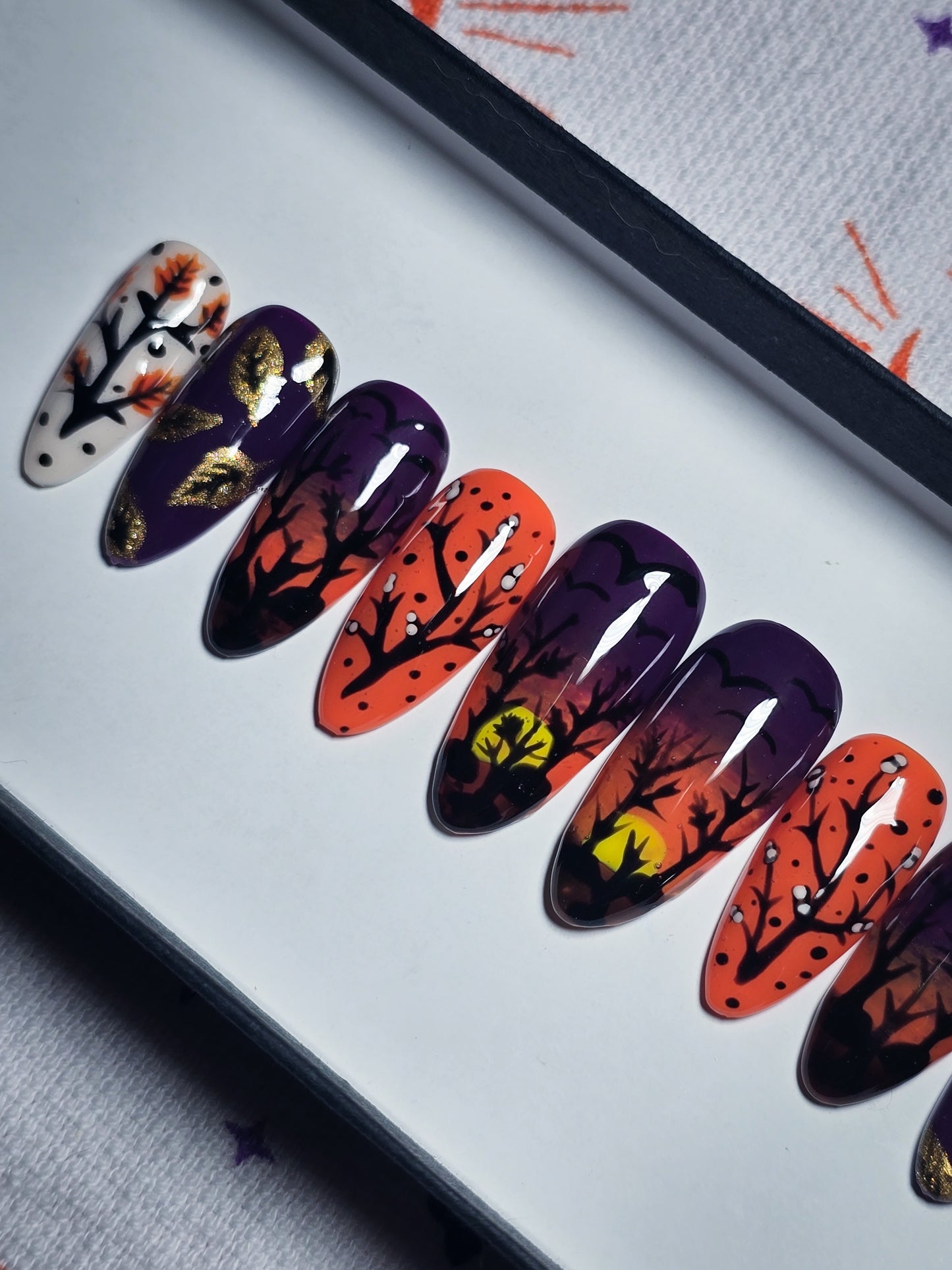 October Twilight Press on Nail Set