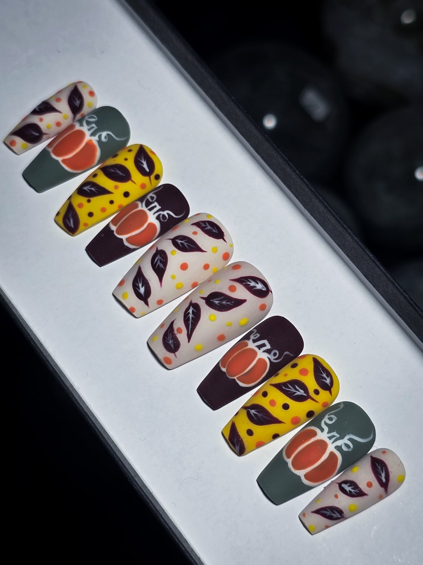 Pumpkin Season Press on Nail Set