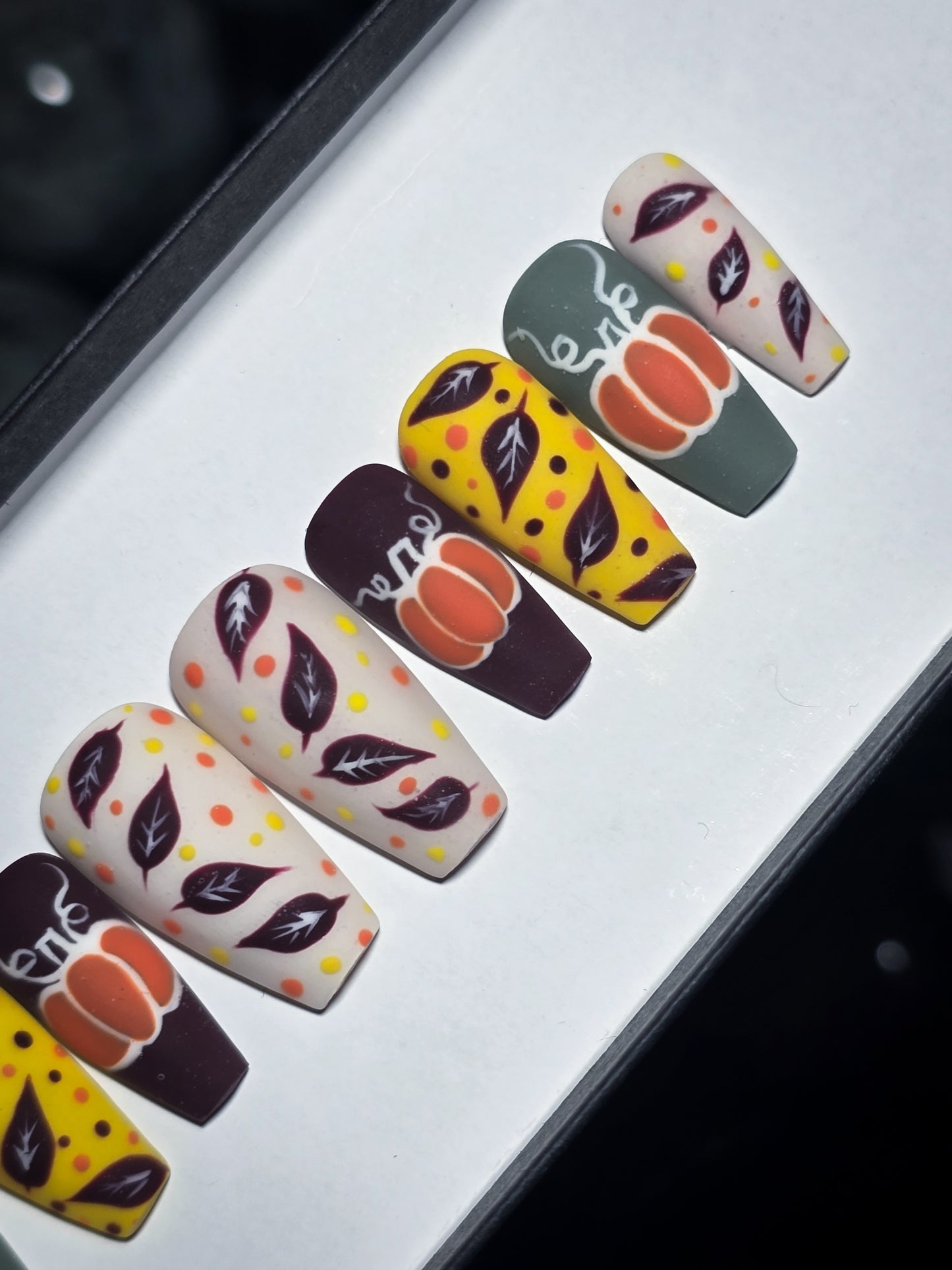 Pumpkin Season Press on Nail Set