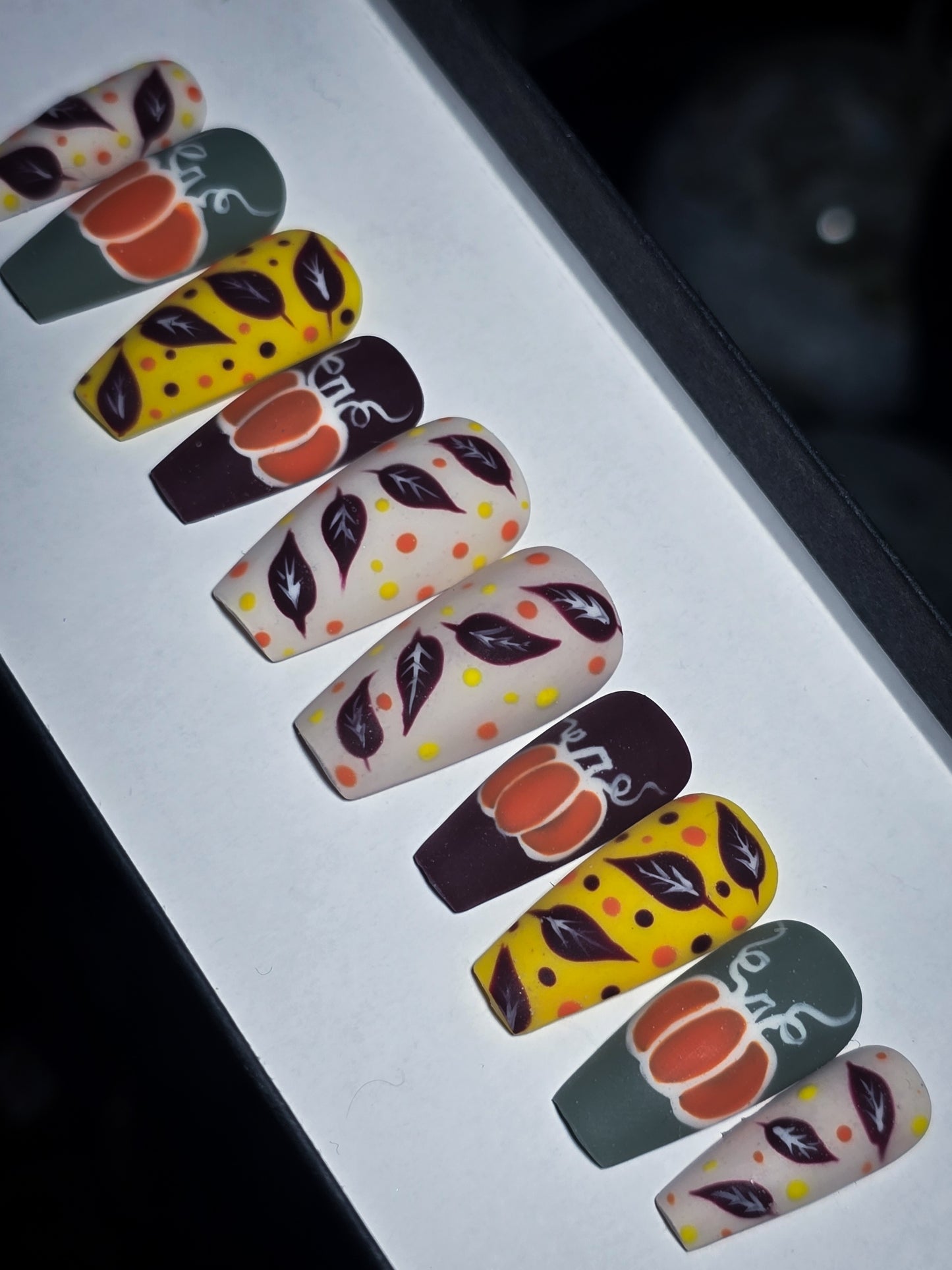 Pumpkin Season Press on Nail Set