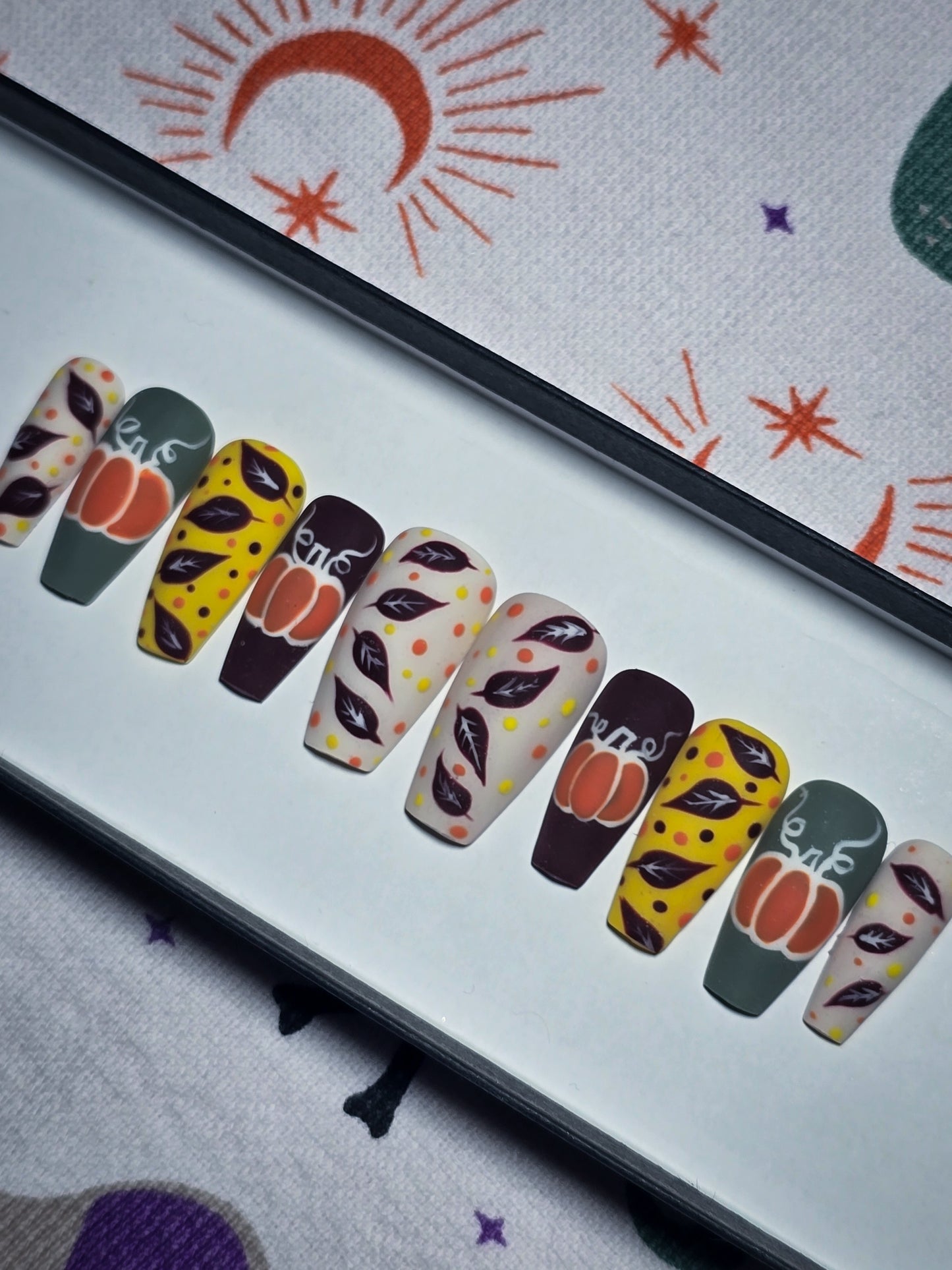 Pumpkin Season Press on Nail Set