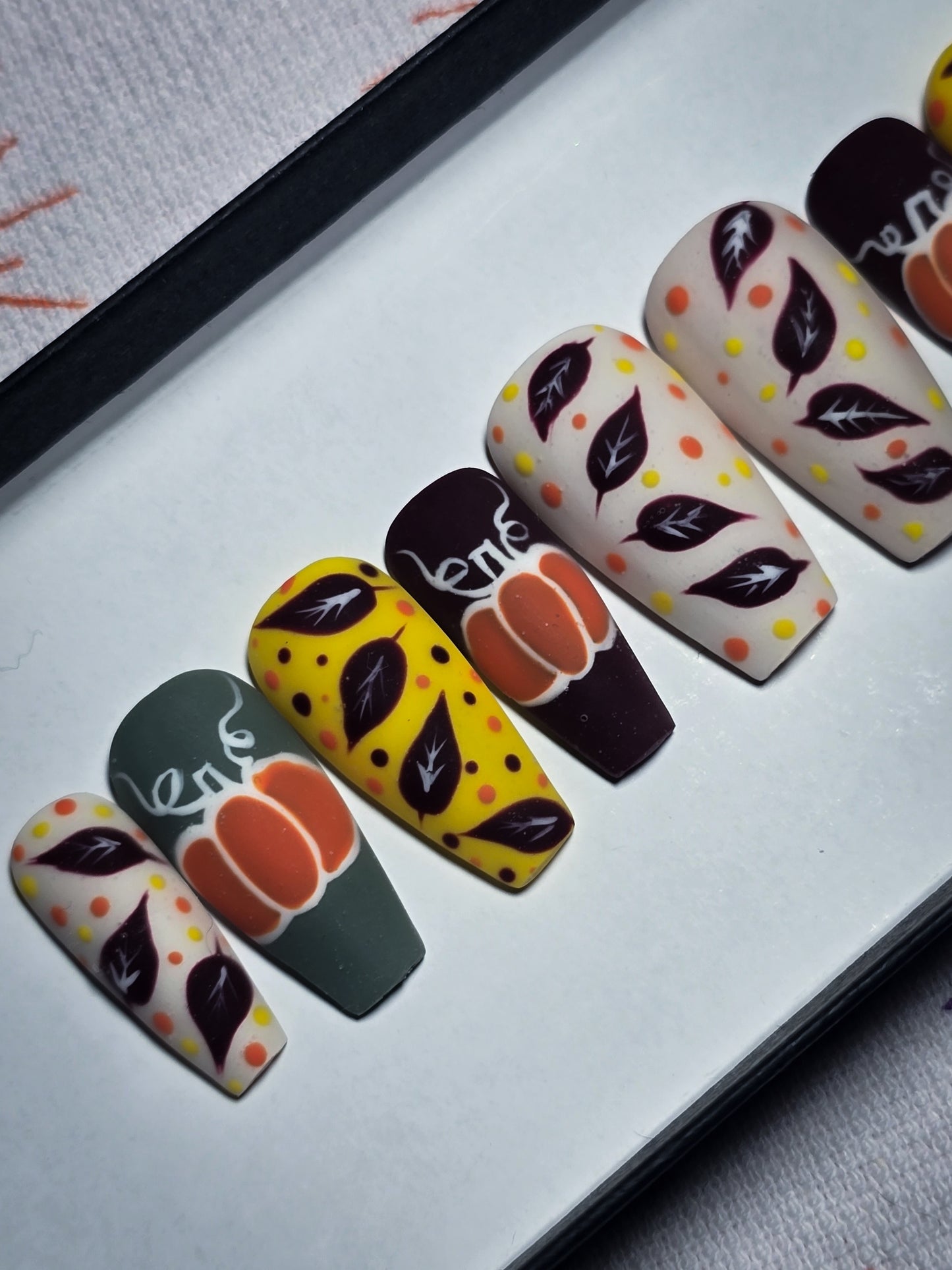 Pumpkin Season Press on Nail Set