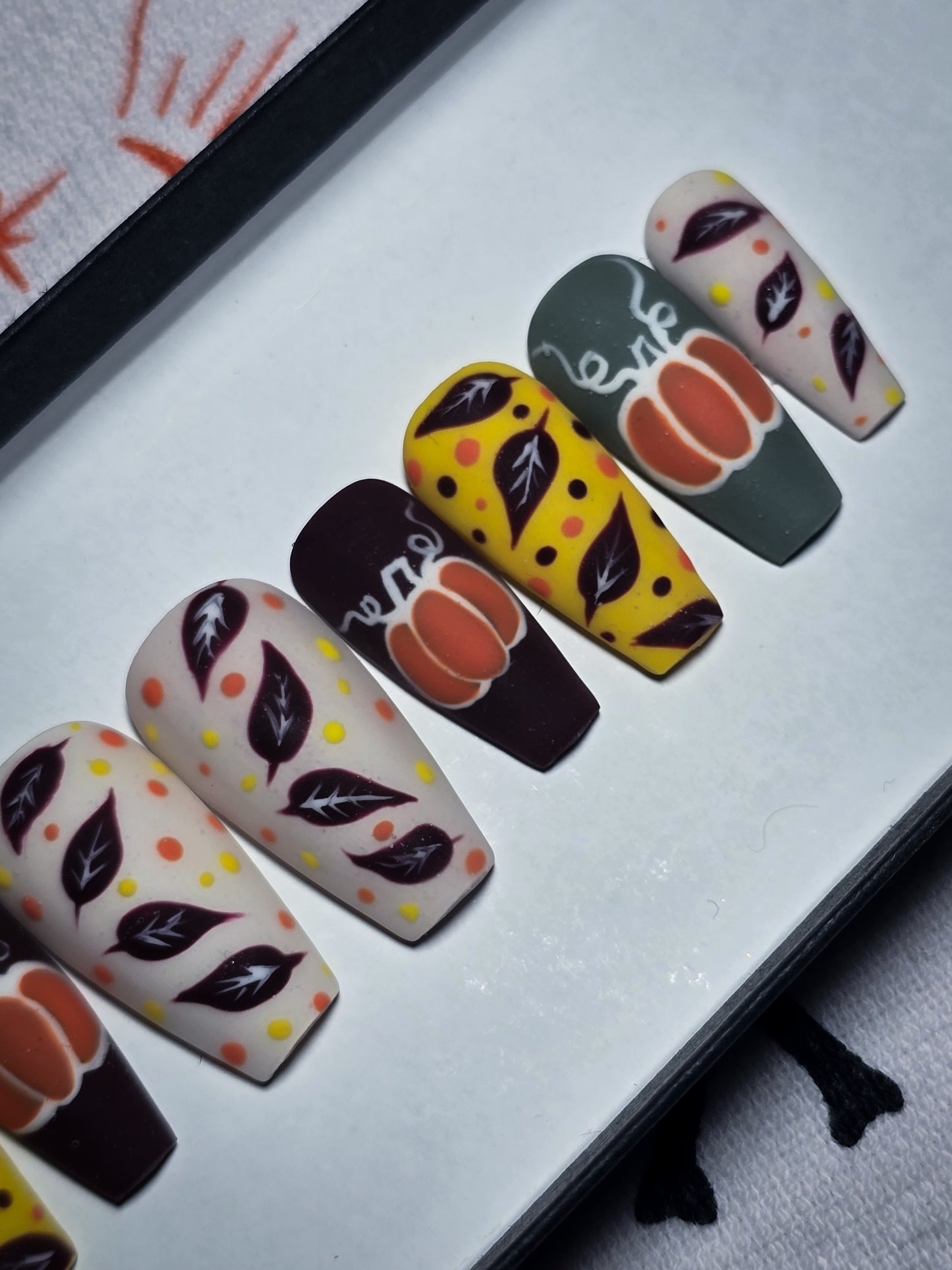 Pumpkin Season Press on Nail Set