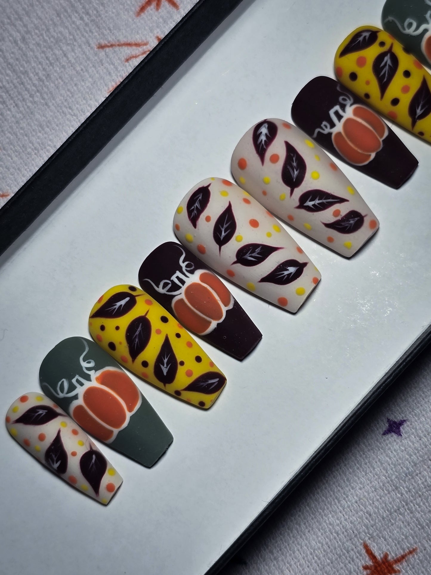 Pumpkin Season Press on Nail Set
