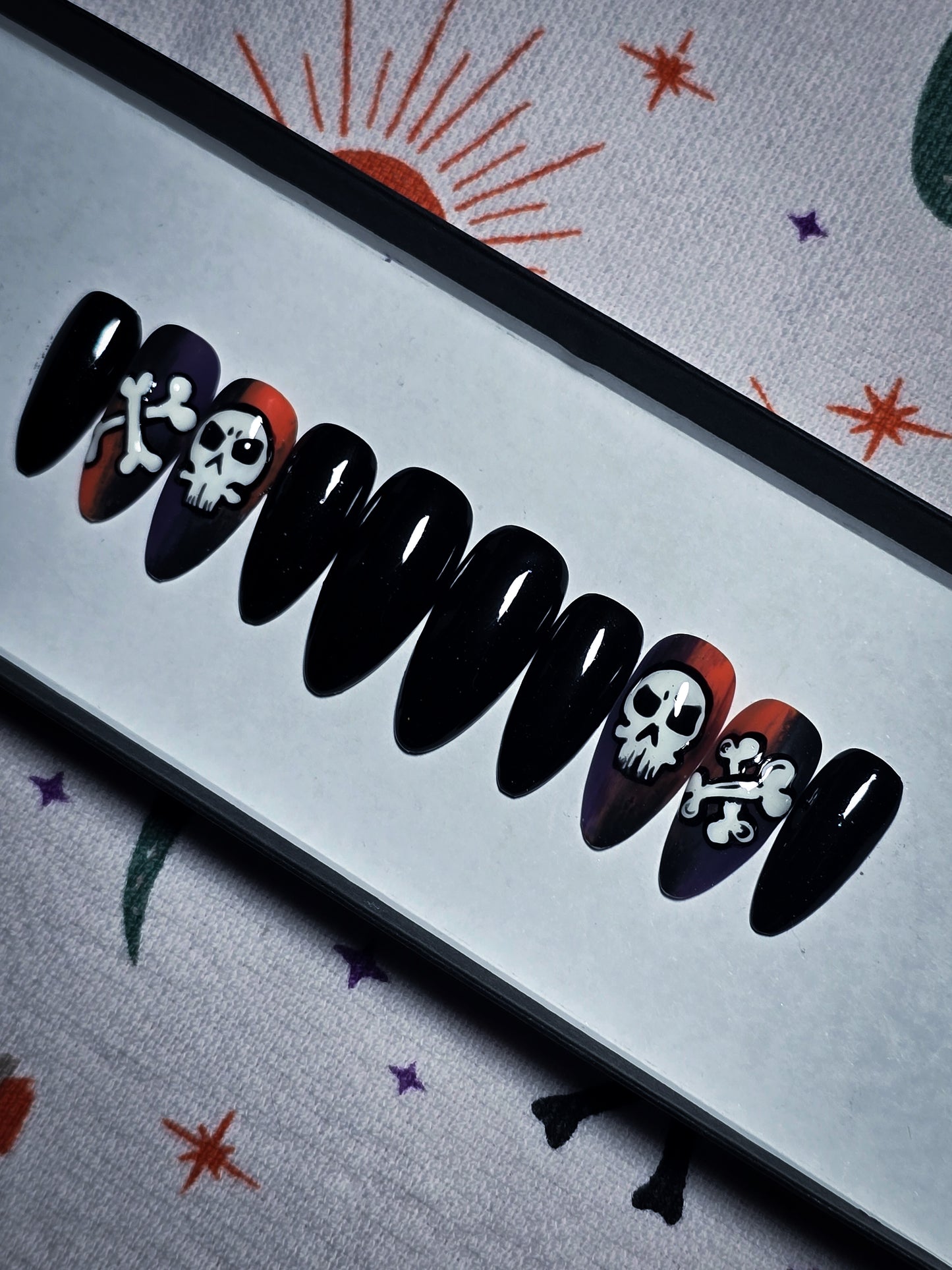 Bad to the Bone Press on Nail Set