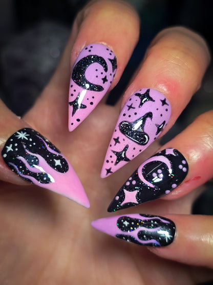 Celestial Shapeshifter (Thermal Reactive) Press on Nail Set