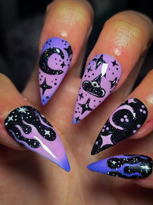Celestial Shapeshifter (Thermal Reactive) Press on Nail Set
