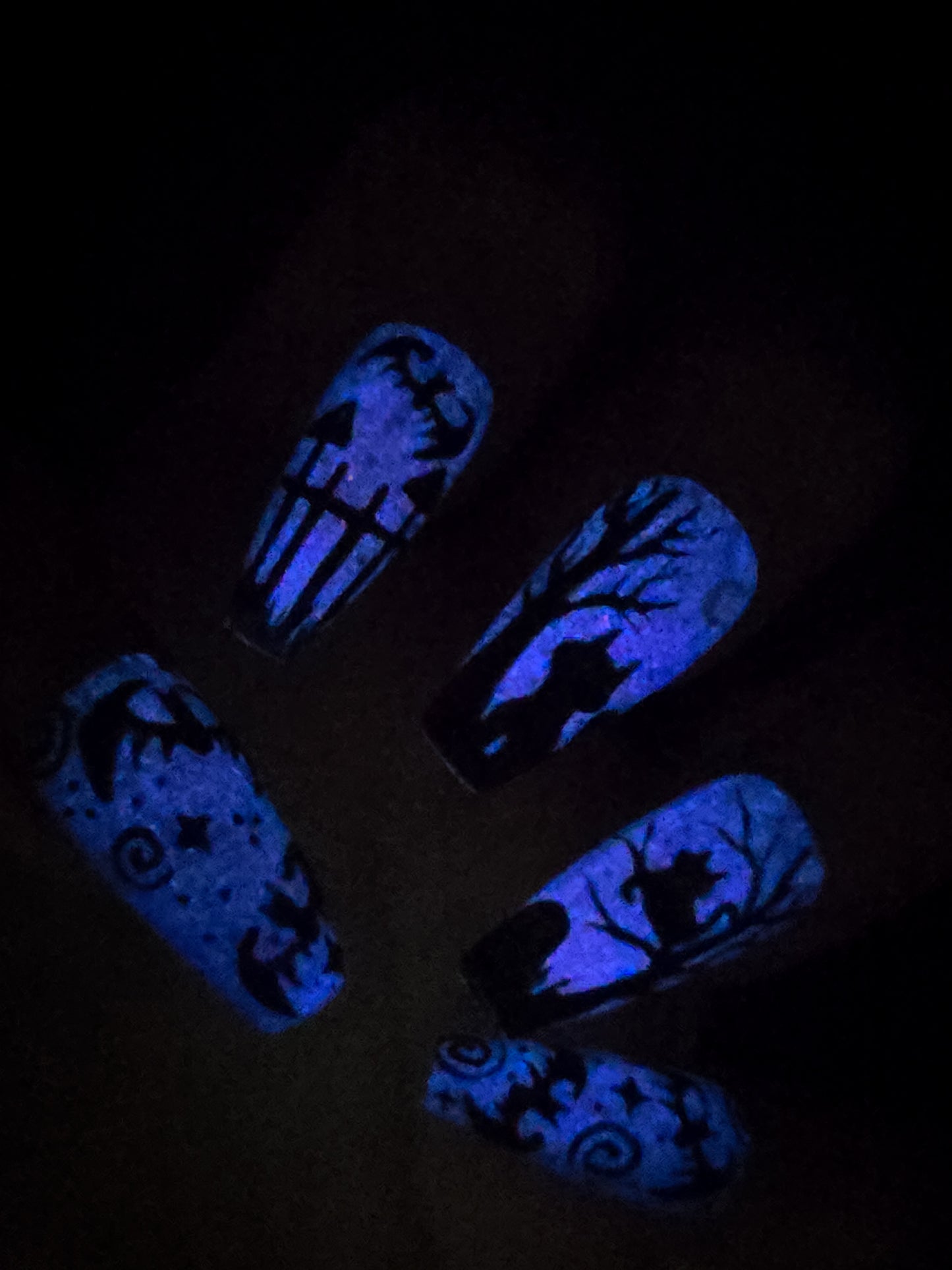The Witching Grounds (Glow in the Dark) Press on Nail Set