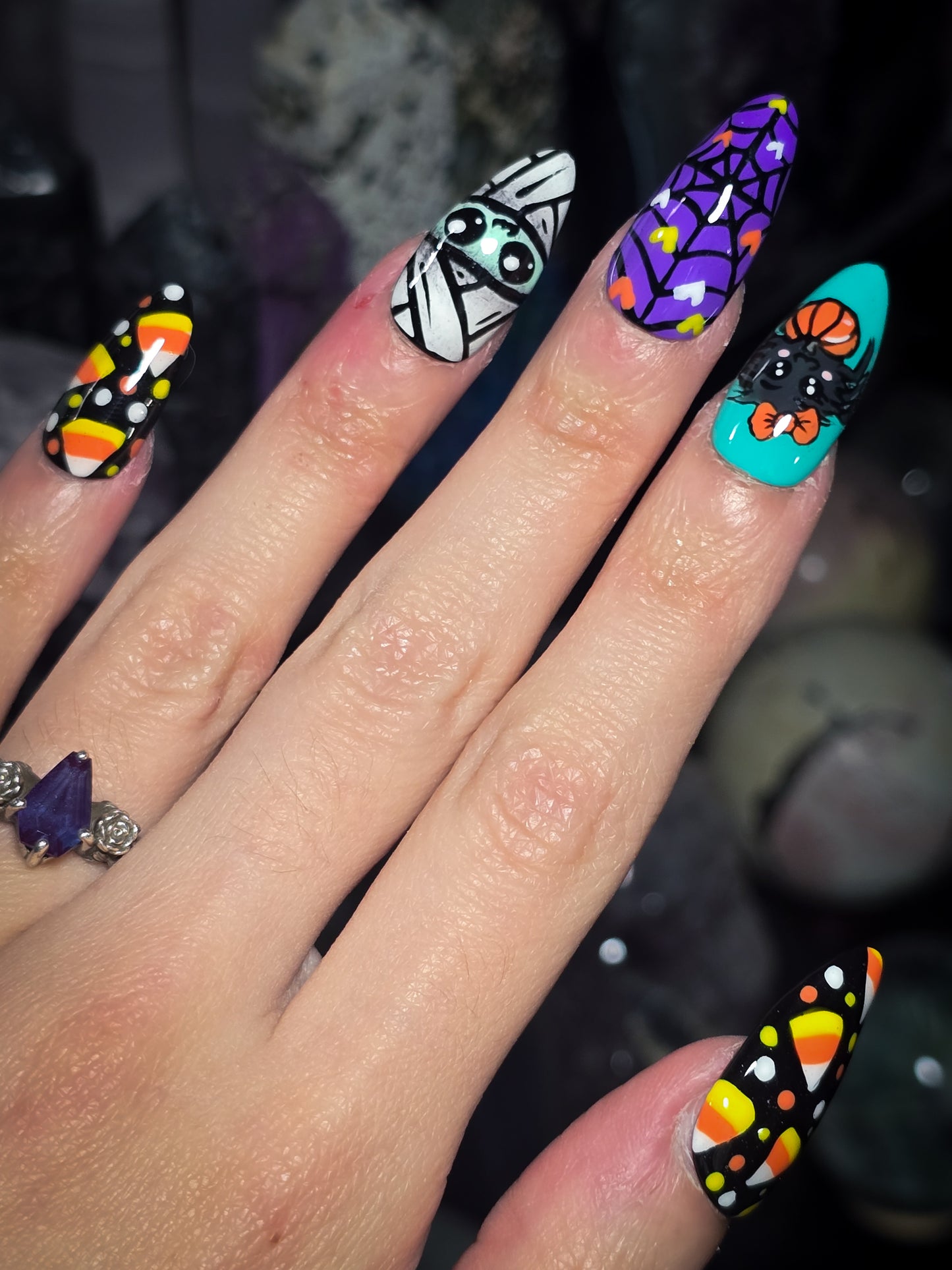 Candy Corn Cuties Press on Nail Set