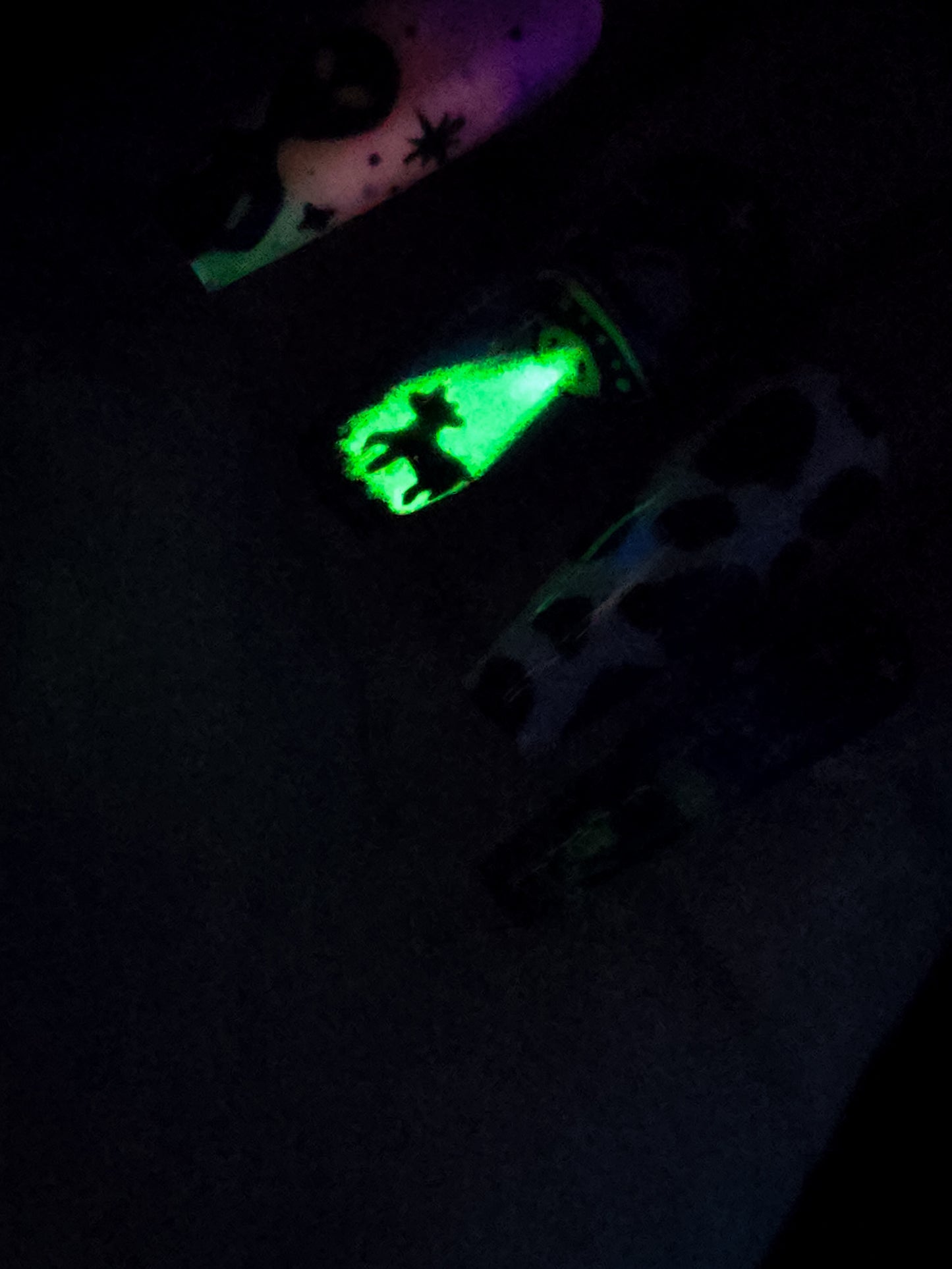 Cosmic Cattle (Glow  in the Dark) Press on Nail Set